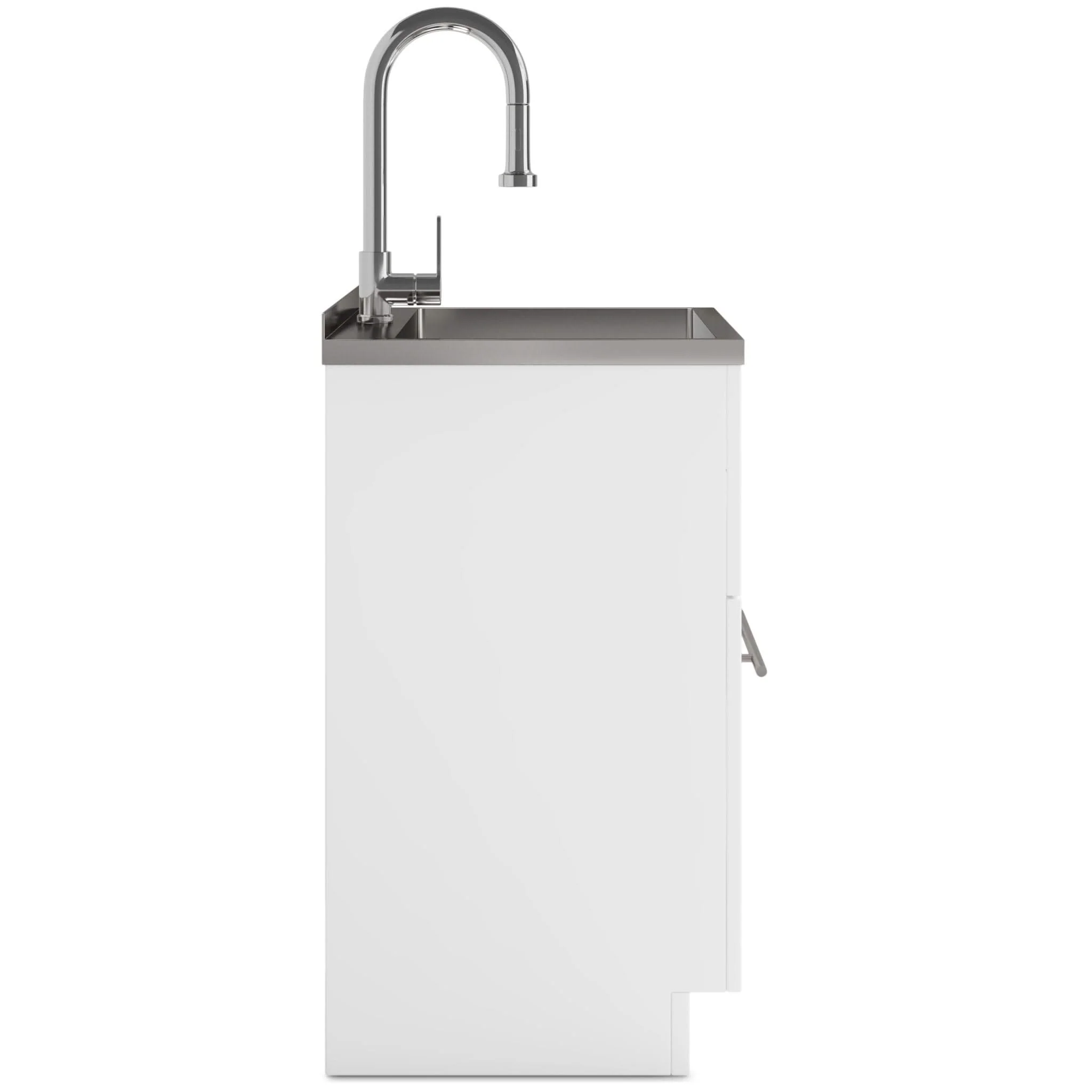 Metro - Laundry Cabinet & Faucet And Stainless Steel Sink - Image 5