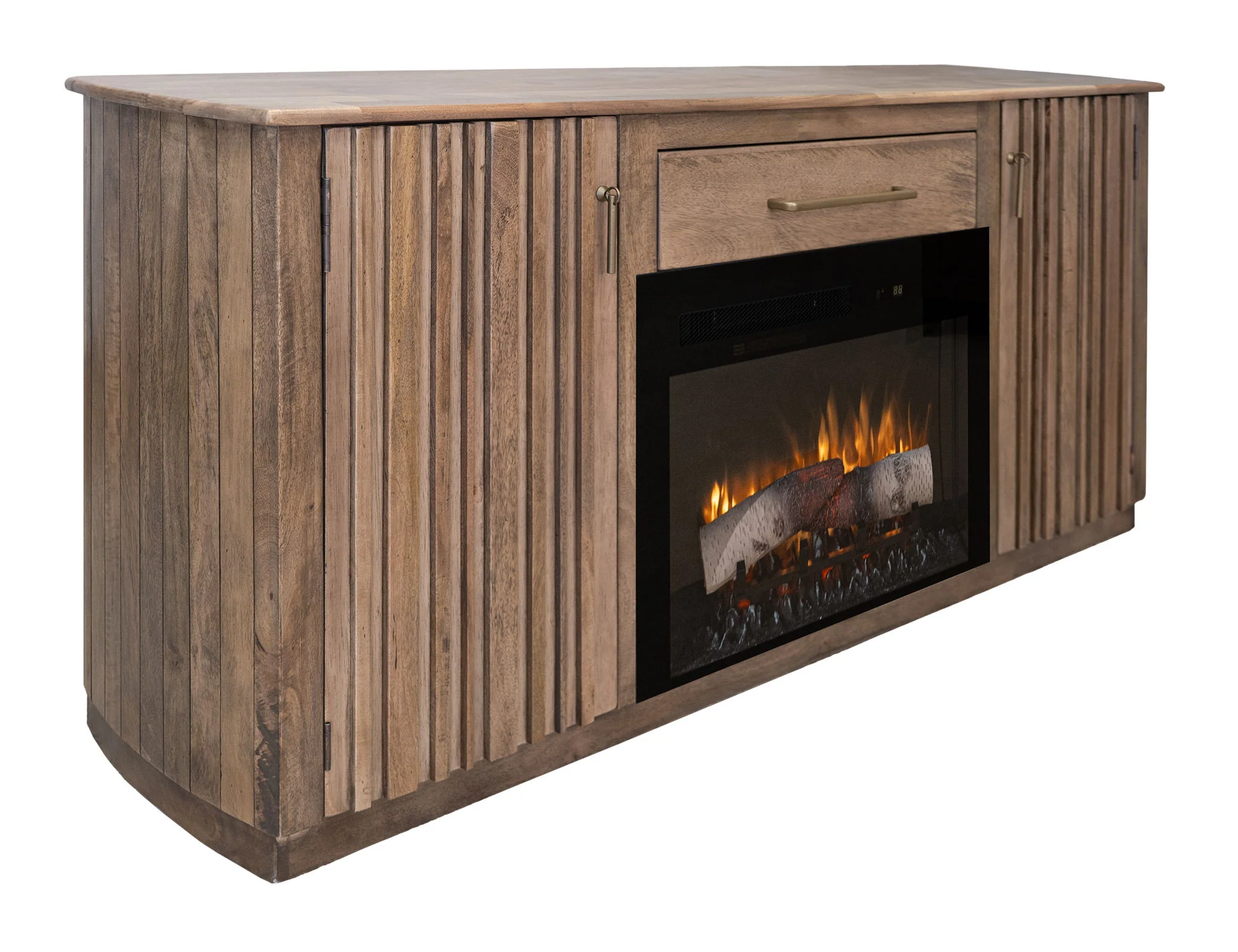 Mezquite - 1 Drawer & 2 Door TV Stand For Fire Place - Image 4