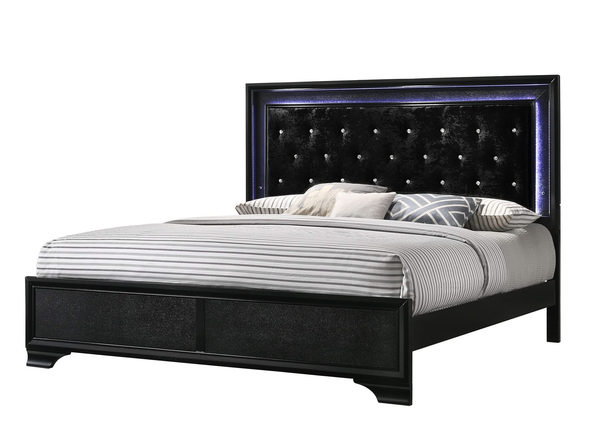 Micah - California King 4 Piece Bedroom Set - Black - Image 2
