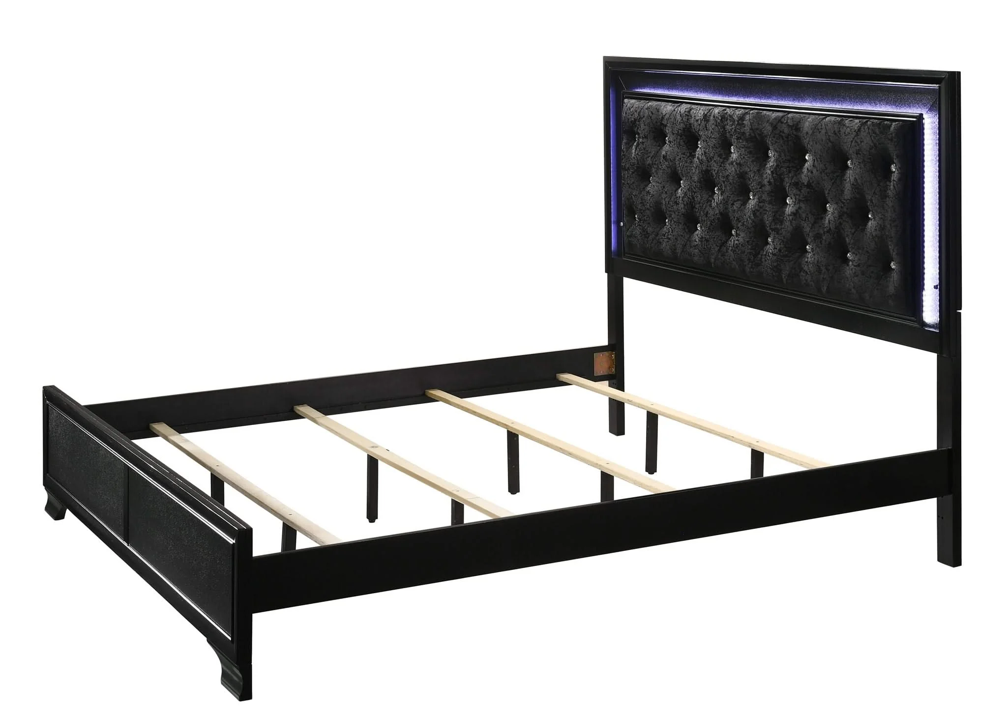 Micah - King 4 Piece Bedroom Set - Black - Image 4