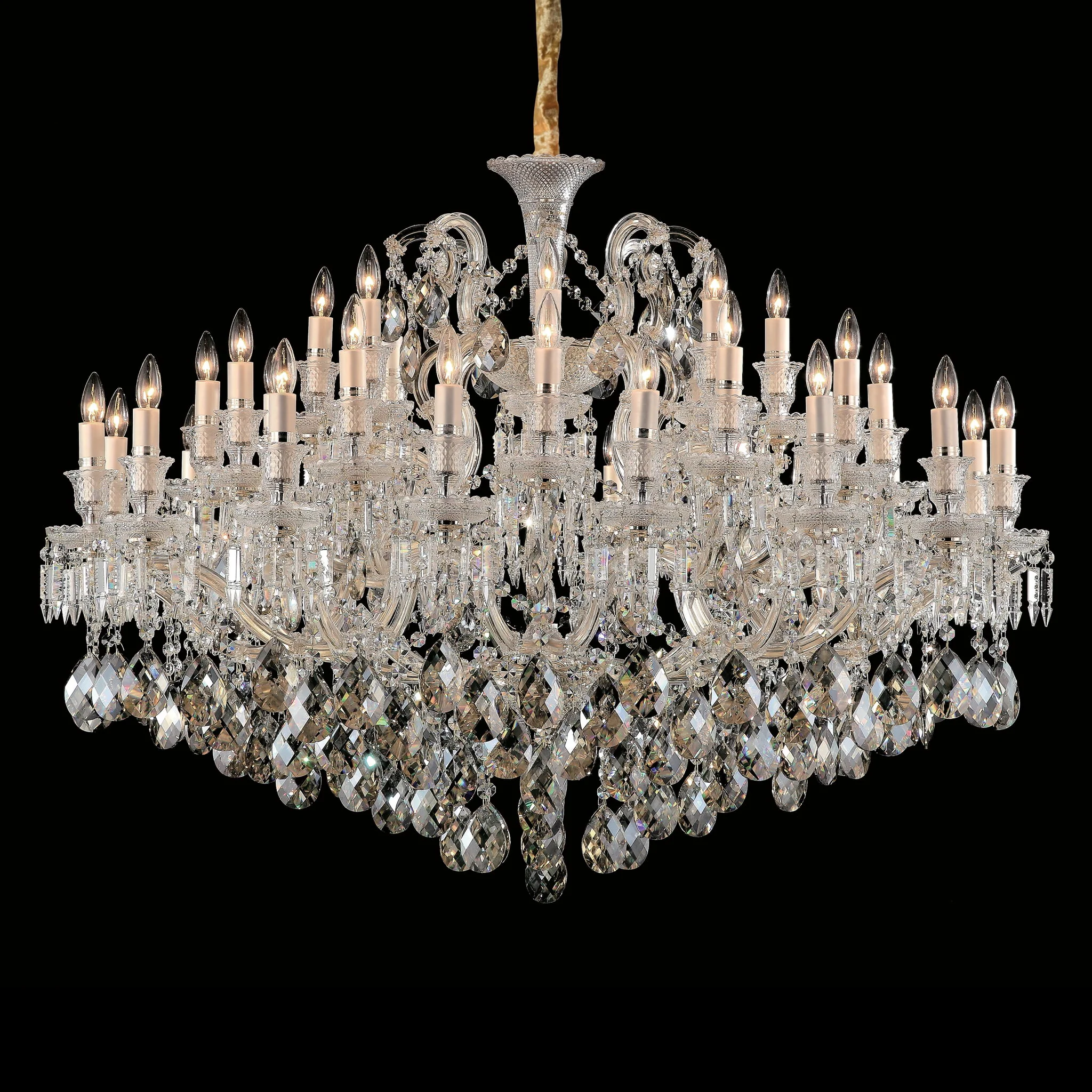 Michael Amini Lighting - Chambord 37-Light Traditional Crystal Chandelier - Clear - Image 4