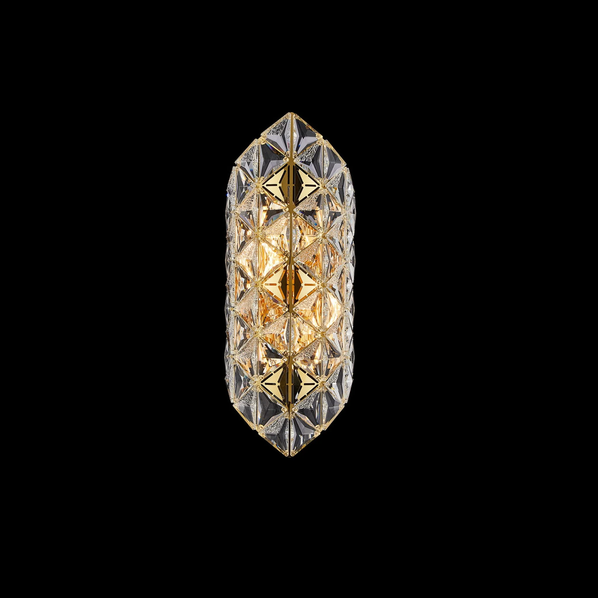 Michael Amini Lighting - Regalia 4-Light Crystal Wall Sconce - Gold - Image 3