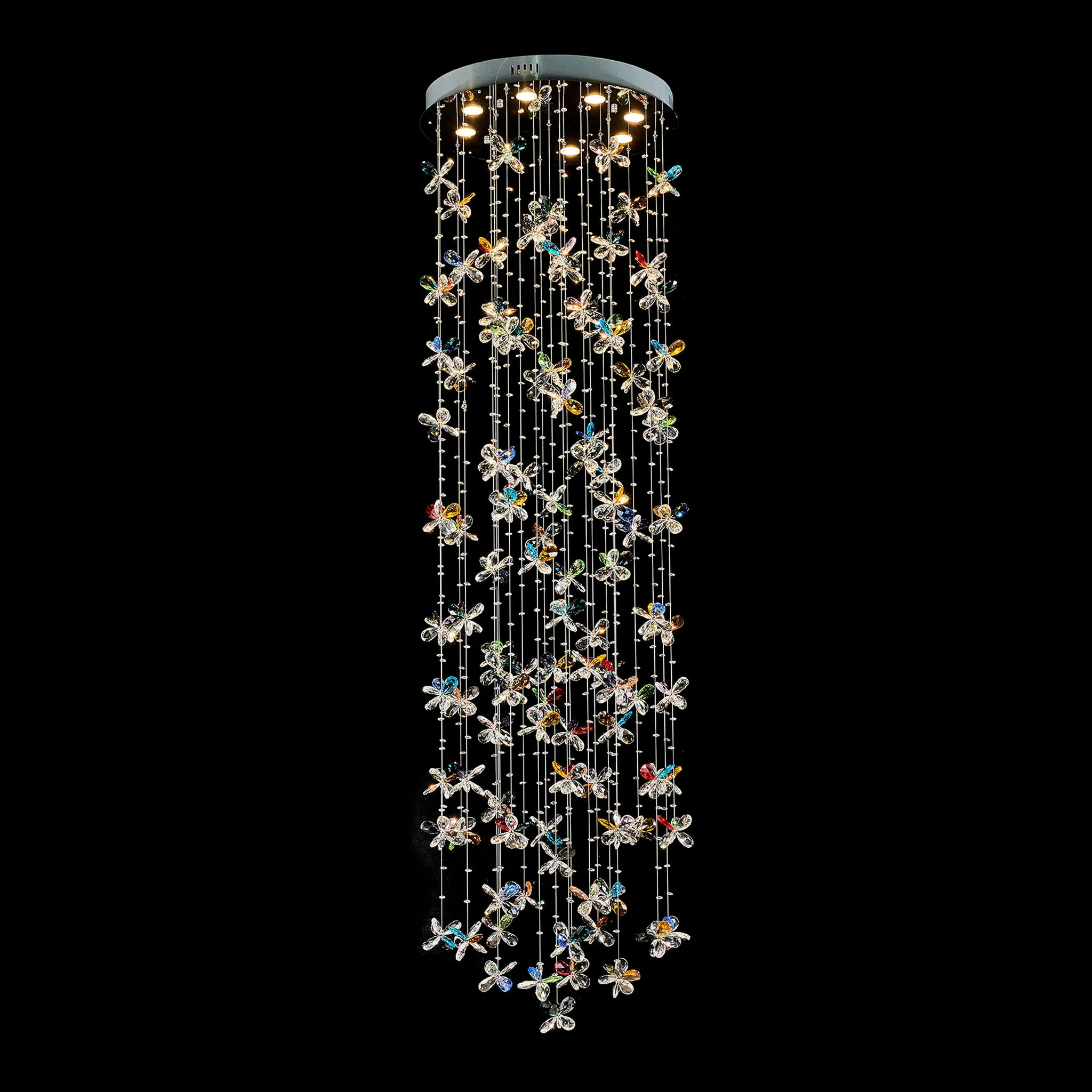 Michael Amini Lighting - Wings Of Color Crystal LED Chandelier - Clear - Image 2