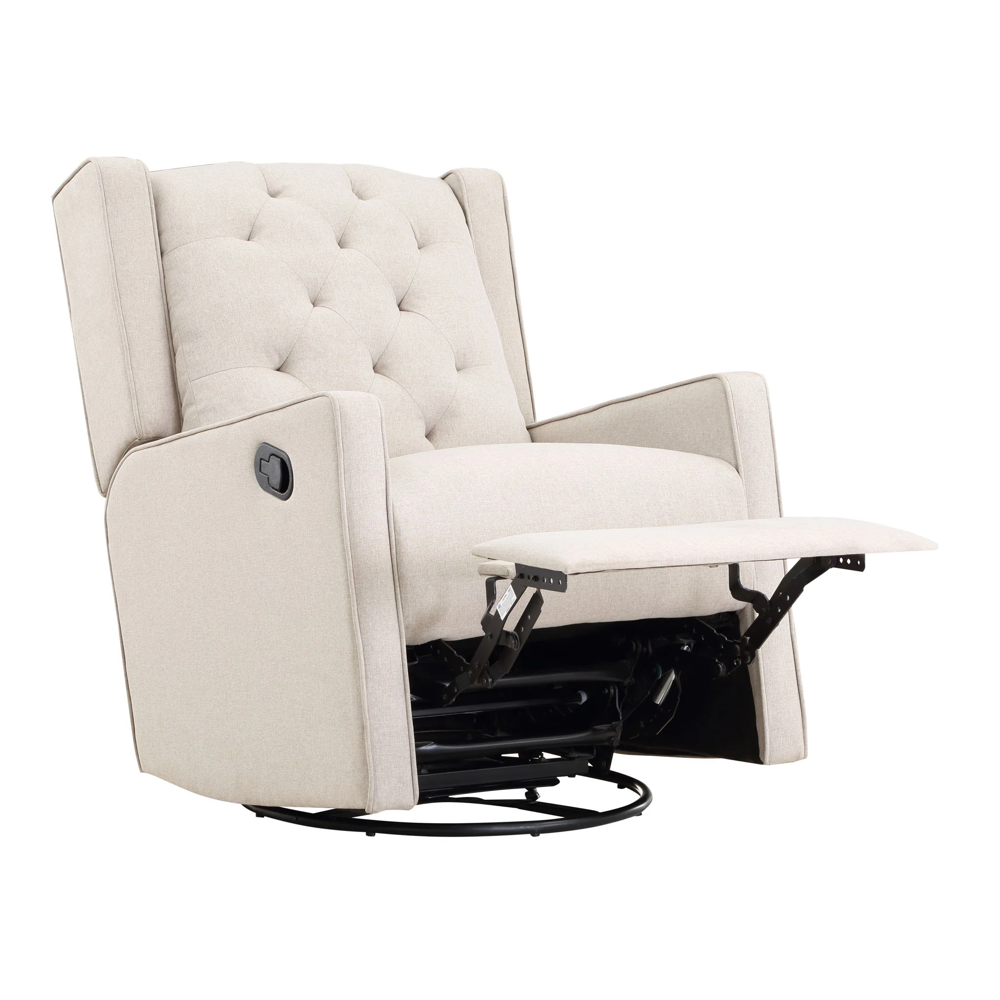 Milah - Gliding Swivel Recliner Tufted - Image 4