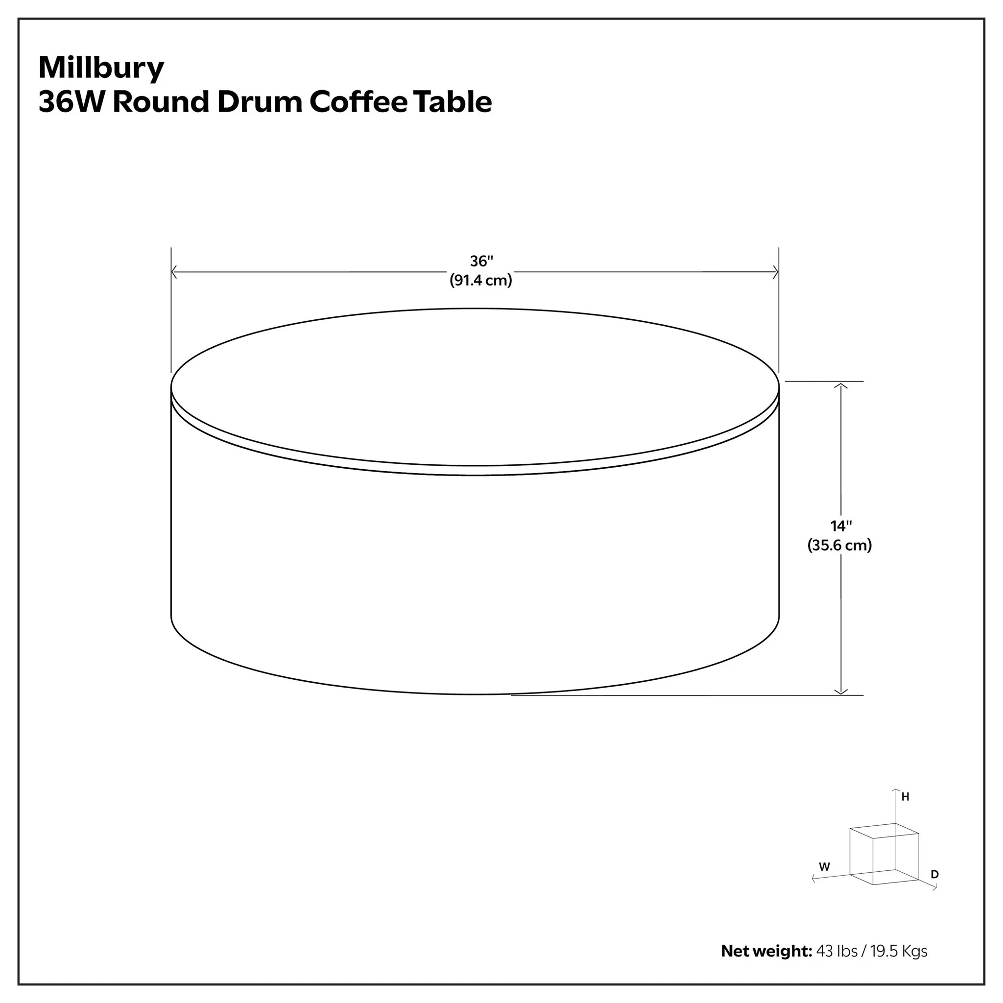 Millbury - Drum Coffee Table - Image 15