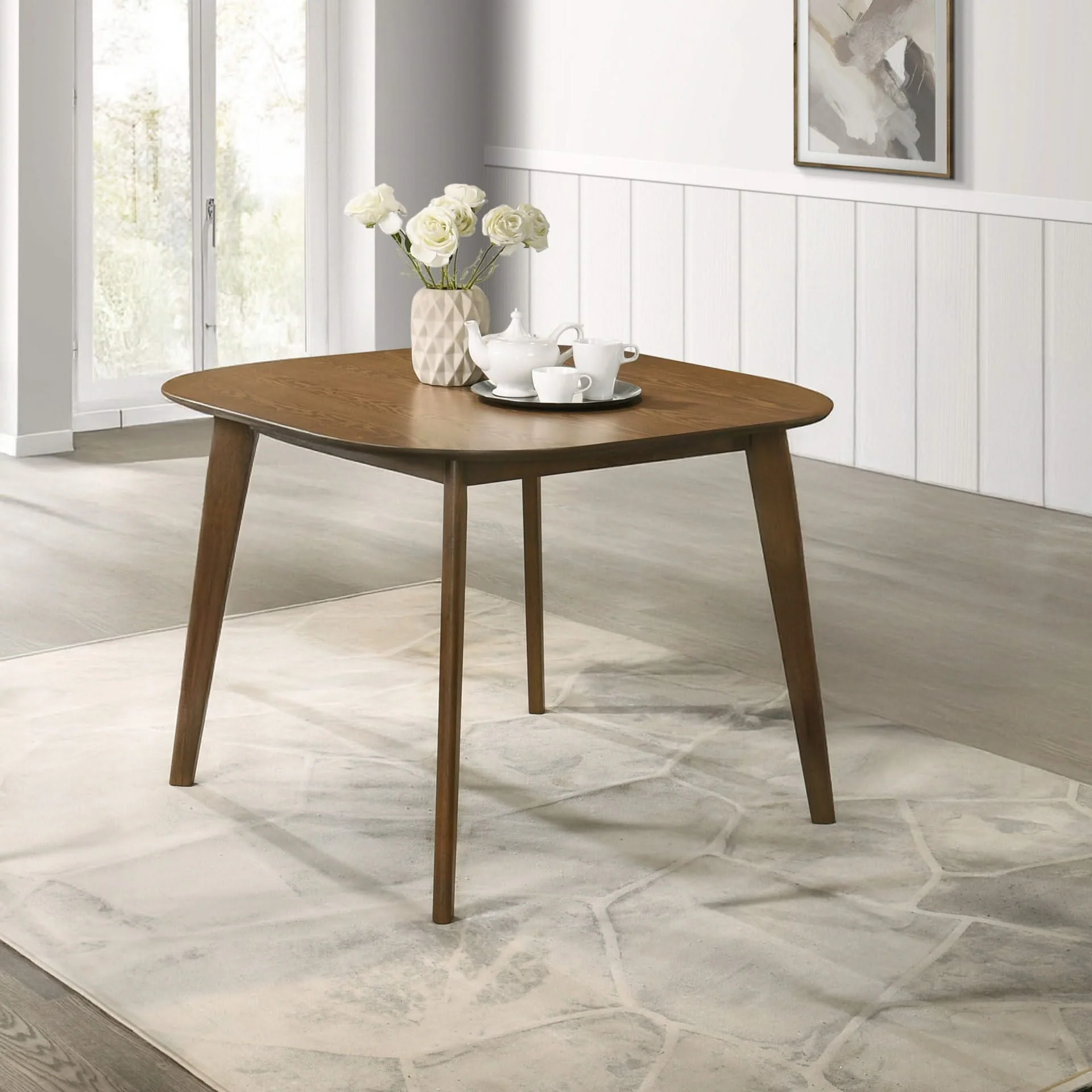 Miller - 39" Square Dining Table - Walnut - Image 2