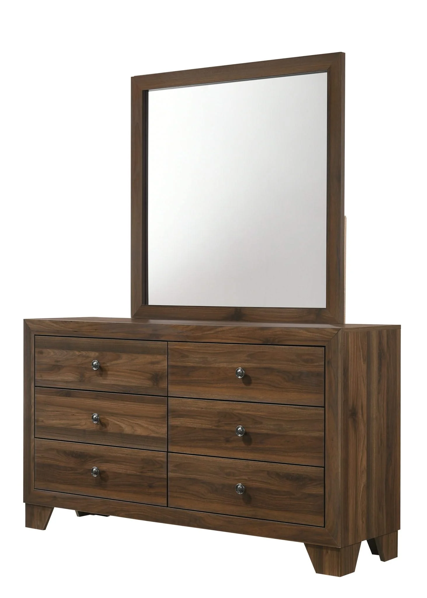 Millie - Queen 4 Piece Upholstered Bedroom Set - Brown Cherry - Image 2