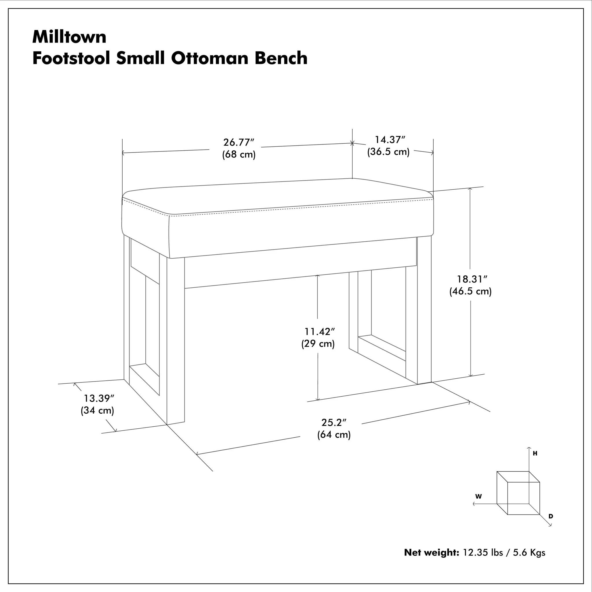 Milltown - Upholstered Ottoman Bench - Image 33