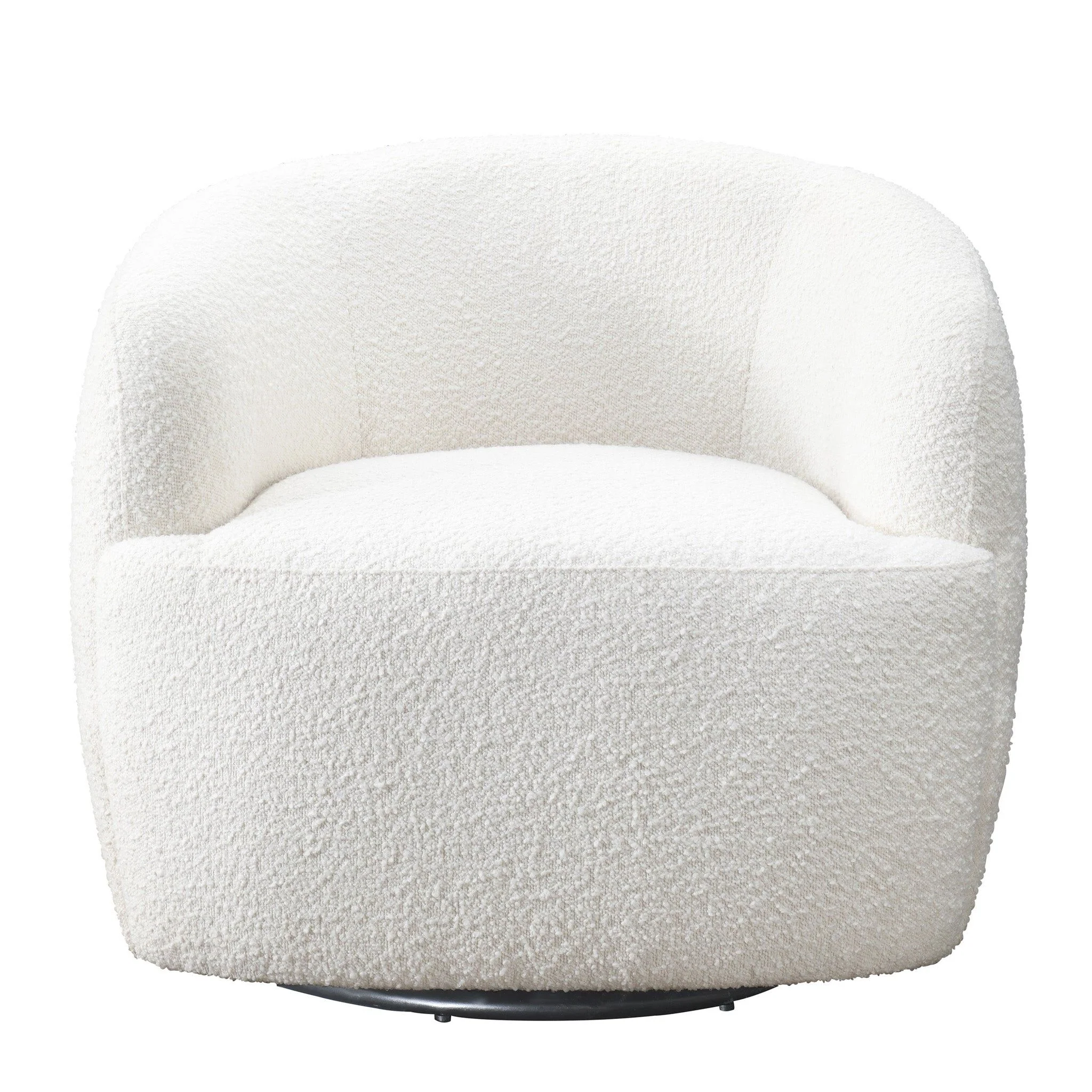 Mina - Swivel Chair - White