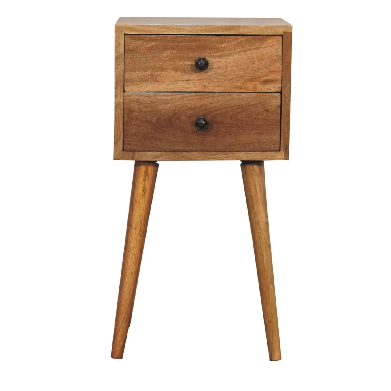 Mini 2 Drawer Nightstand - Image 2