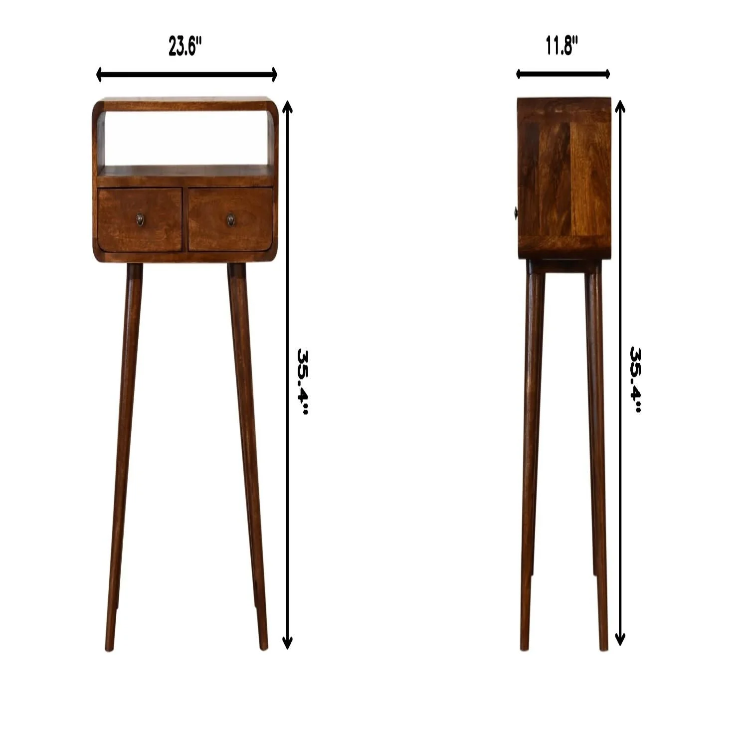 Mini Console Table - Chestnut - Image 4