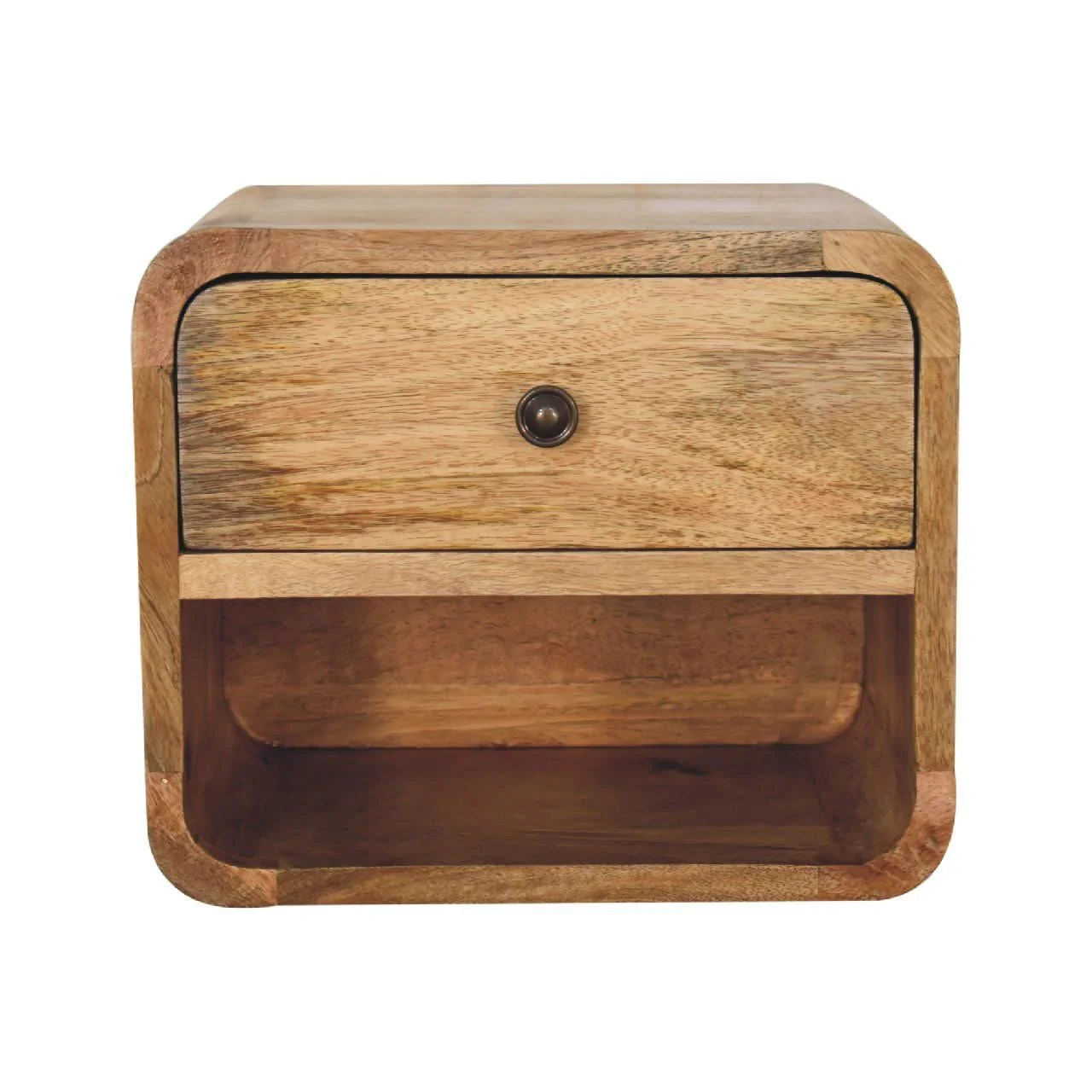 Mini Floating Open Bedside - Oak - Image 2