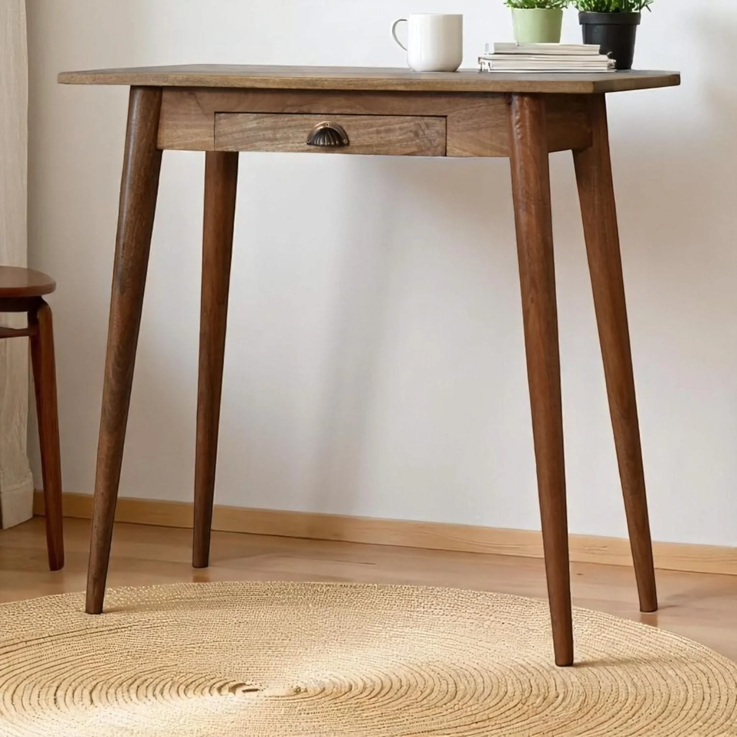 Mini Writing Desk - Oak - Image 3