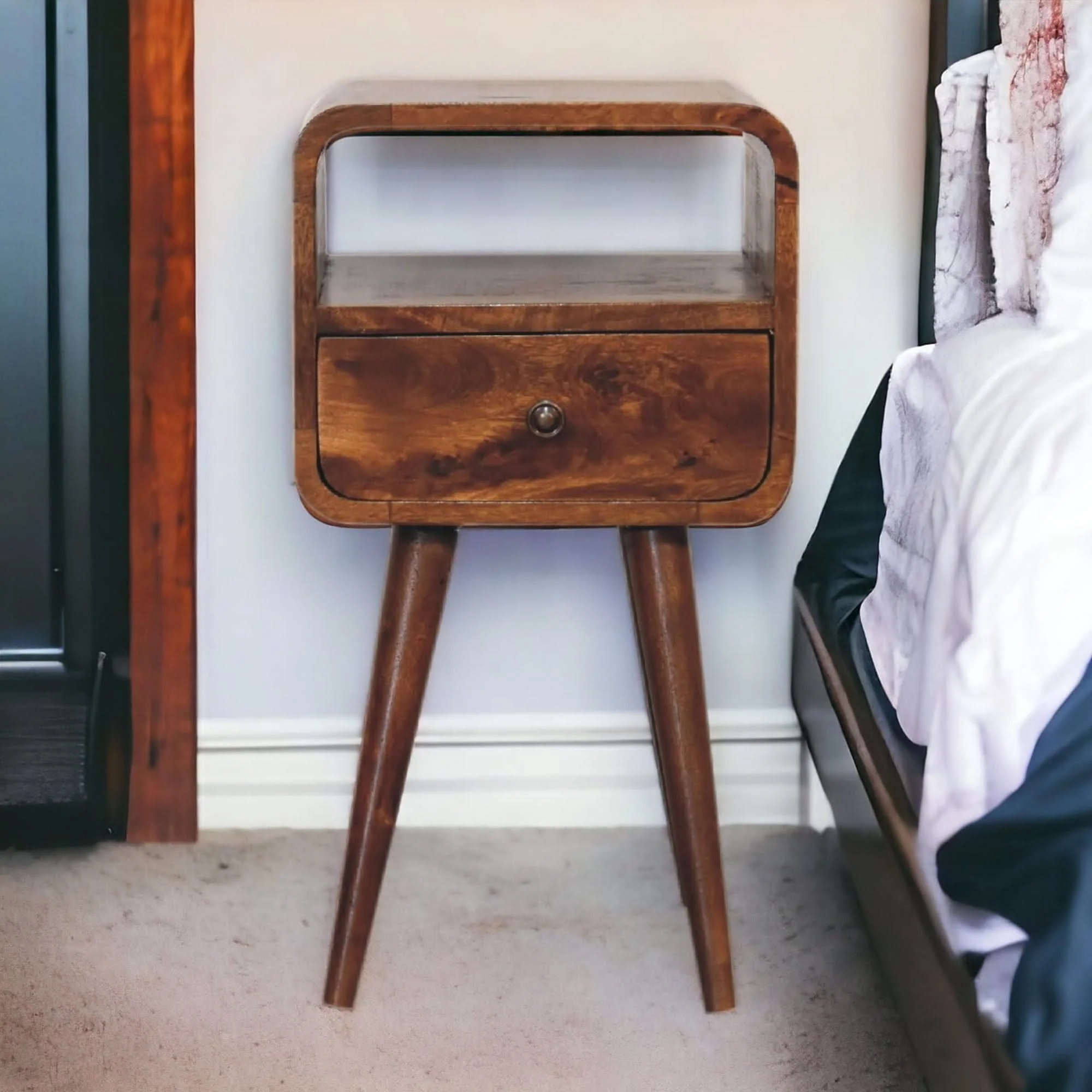 Mini Open Bedside Nightstand - Image 6