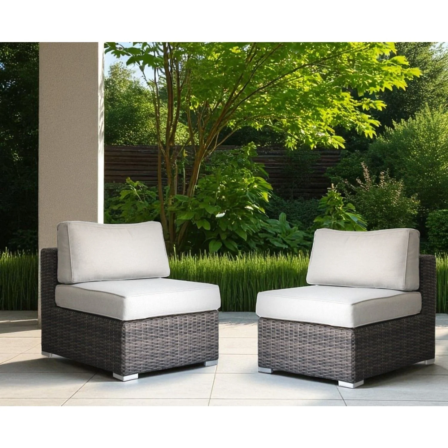 Minnesota - Armless Patio Chairs (Set of 2) - Image 8