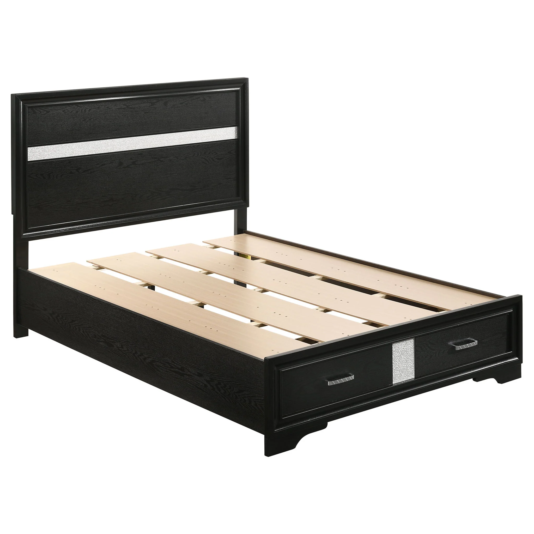 Miranda 4-piece Full Bedroom Set Black - Image 2