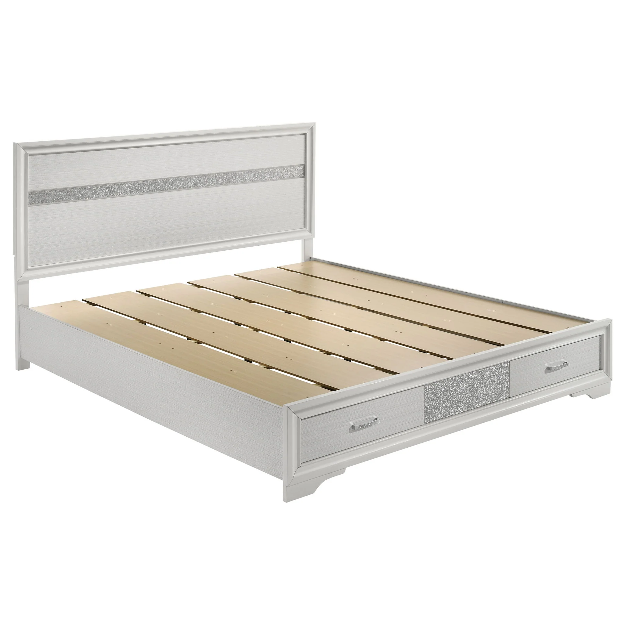Miranda 5-piece California King Bedroom Set White - Image 3