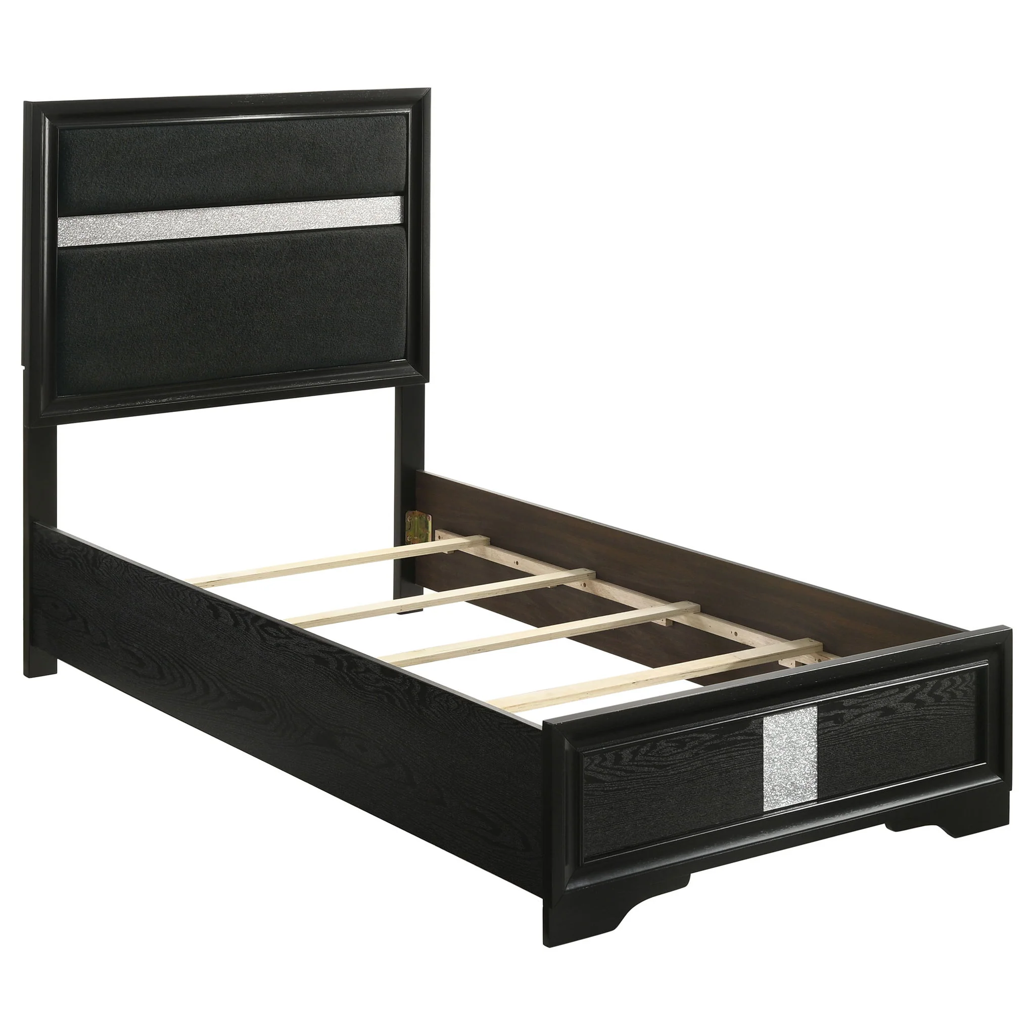 Miranda 5-piece Twin Bedroom Set Black - Image 4