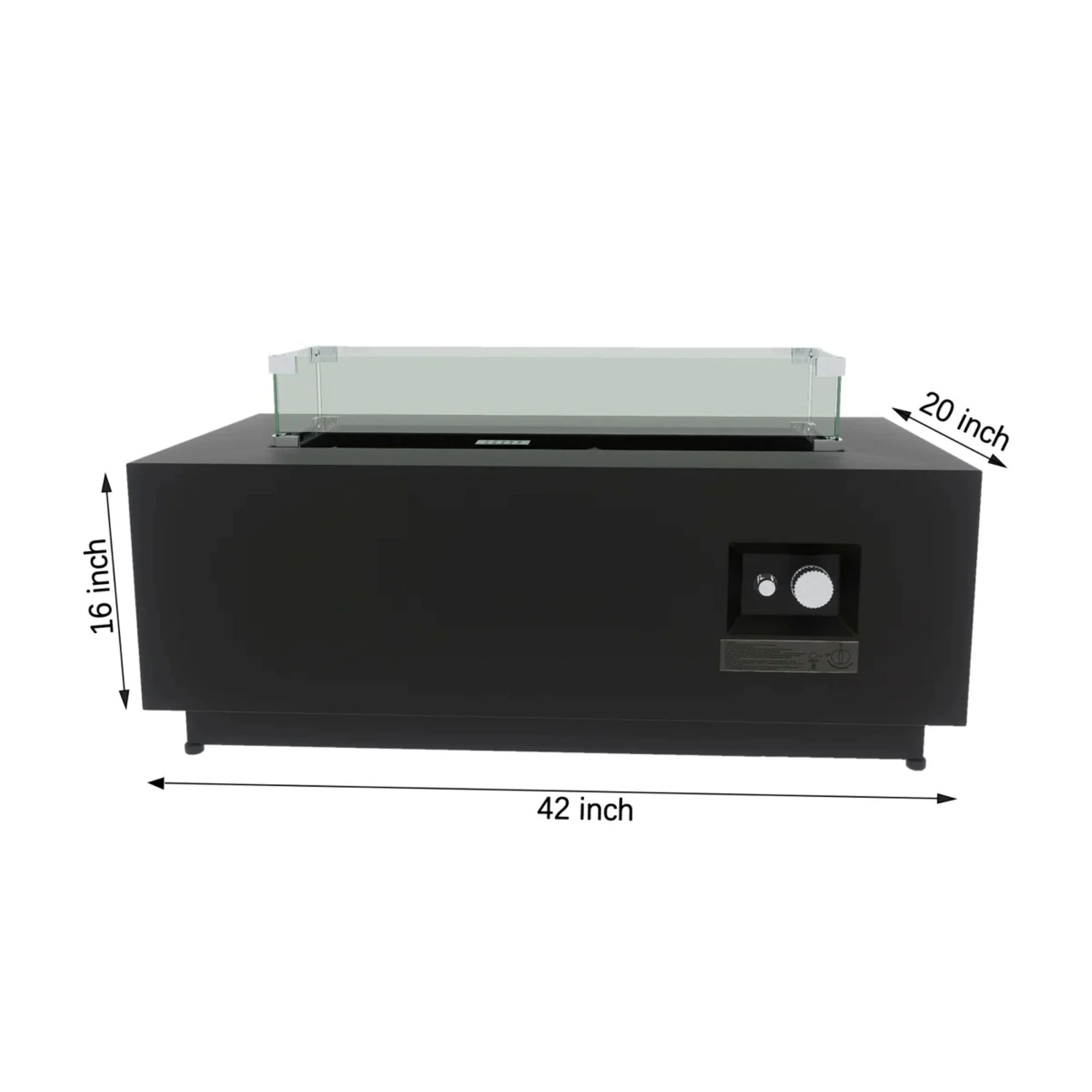 Modern Design Outdoor Fire Pit Table With Cover - Image 3