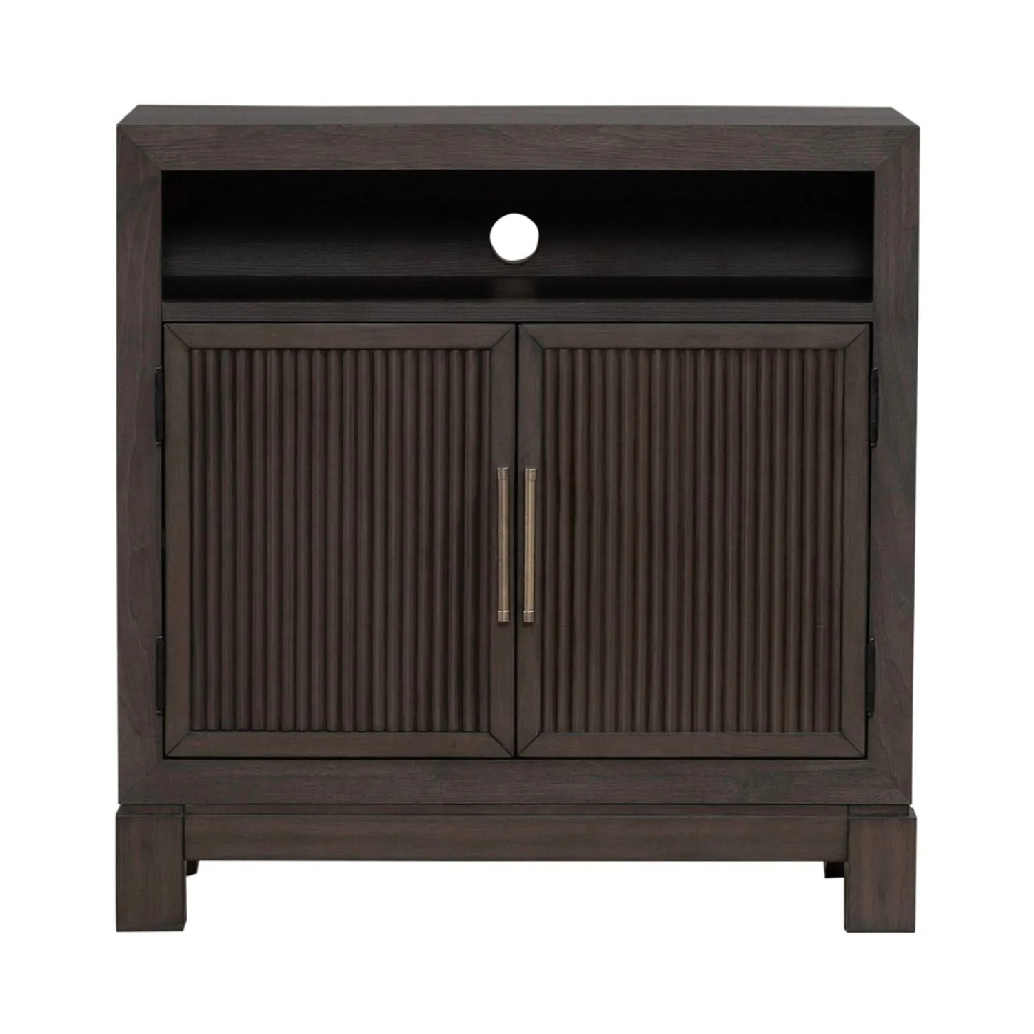 Modern Edge - Bedside Chest With Charging Station - Caffe - Image 4