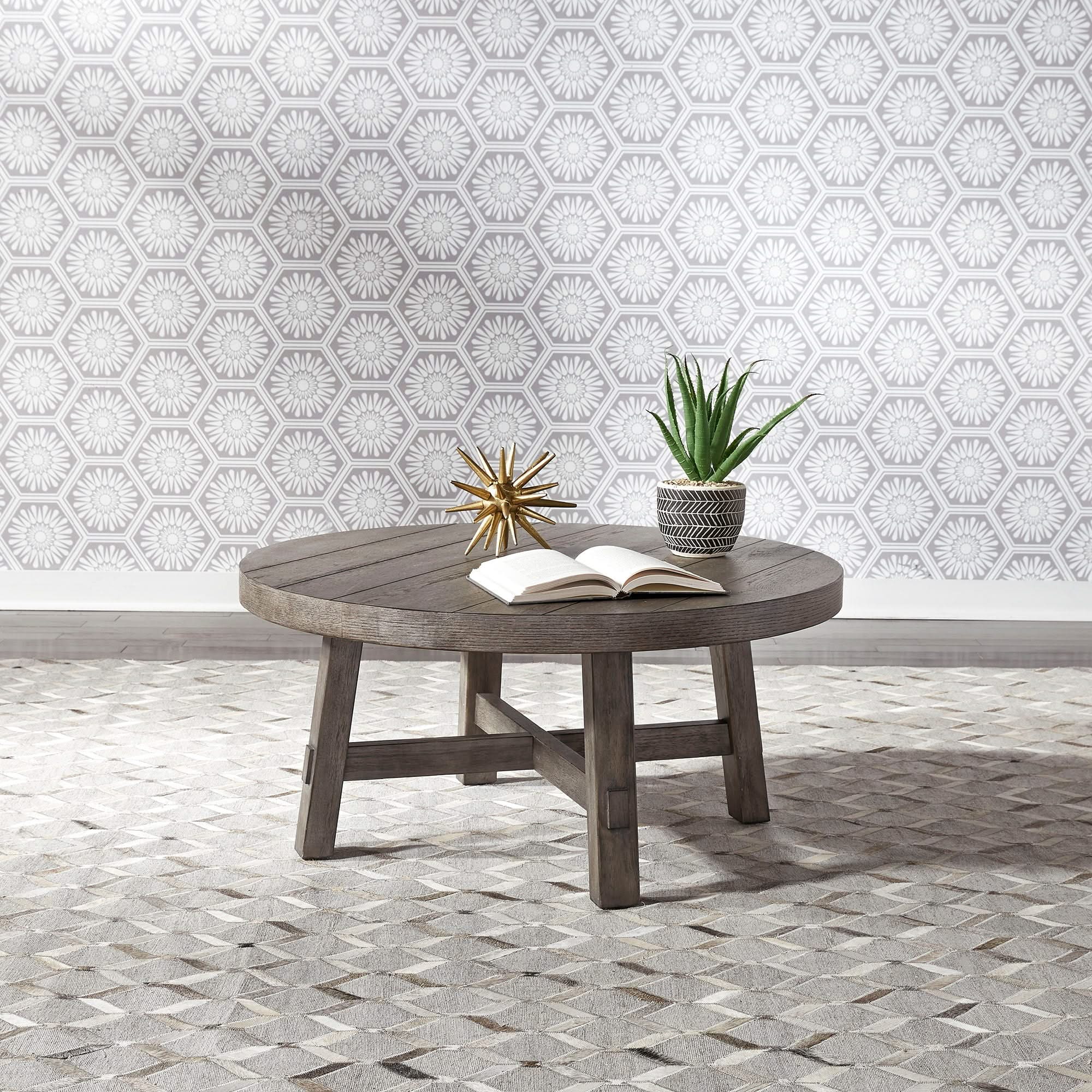 Modern Farmhouse - Splay Leg Round Cocktail Table - Image 8