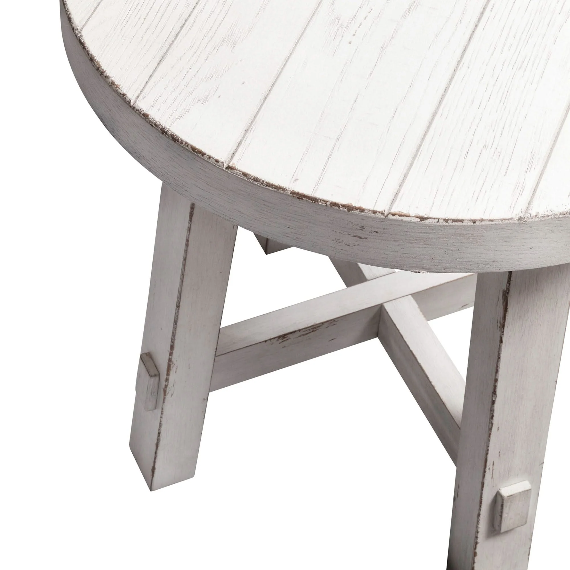 Modern Farmhouse - Splay Leg Round End Table - Image 6
