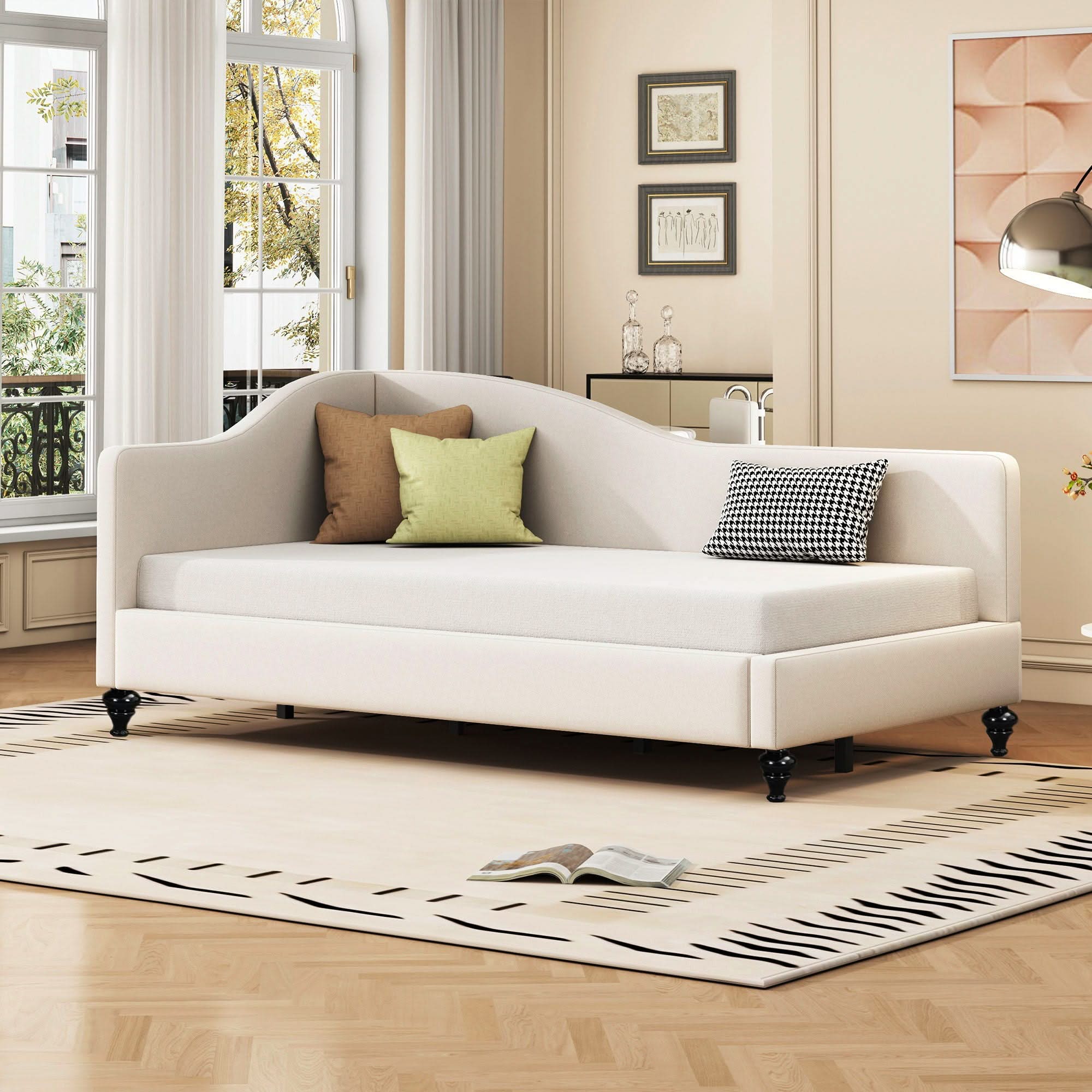 Modern L Shaped Daybed With Legs - Image 8