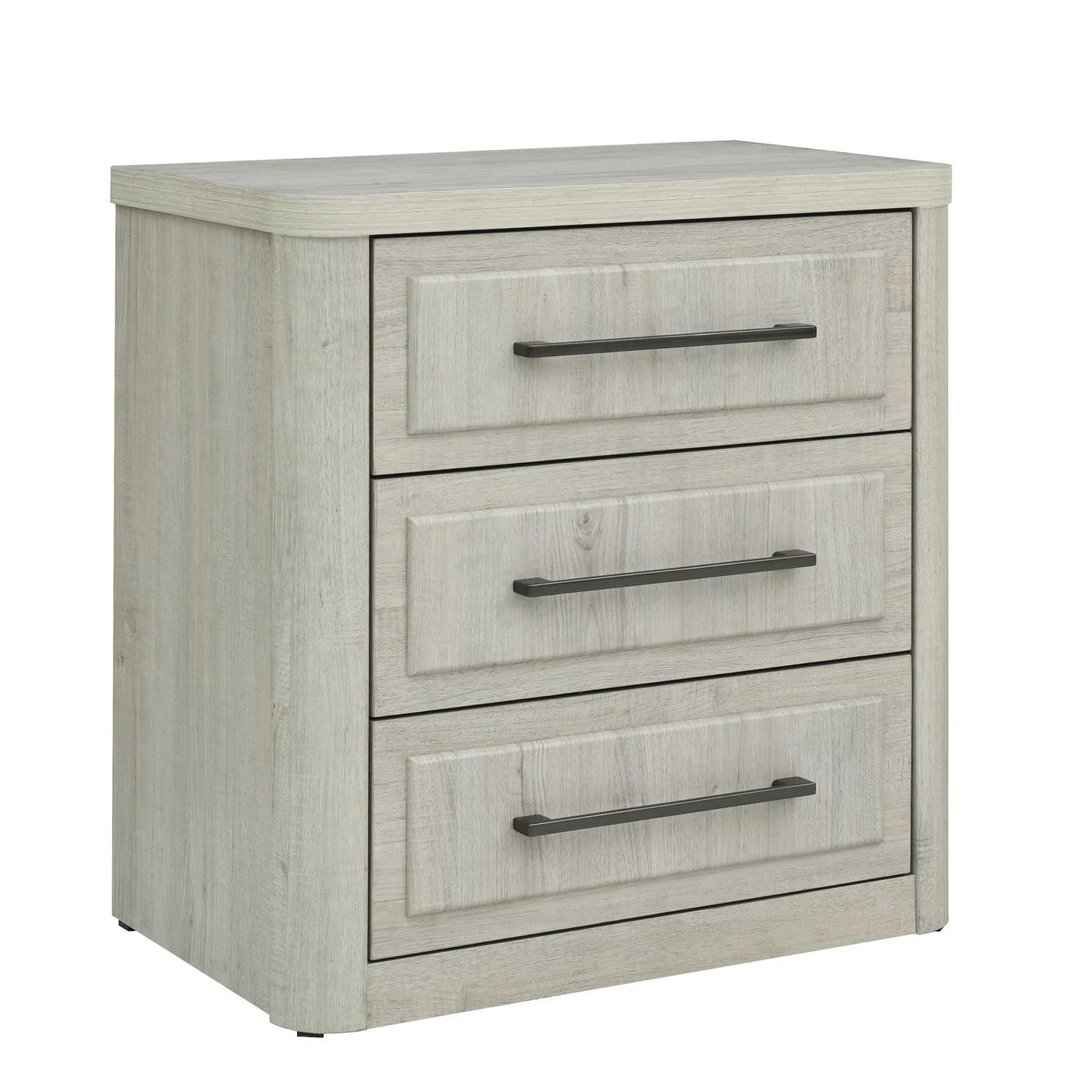 Modern Play - Nightstand With Charging Station - Natural White - Image 4