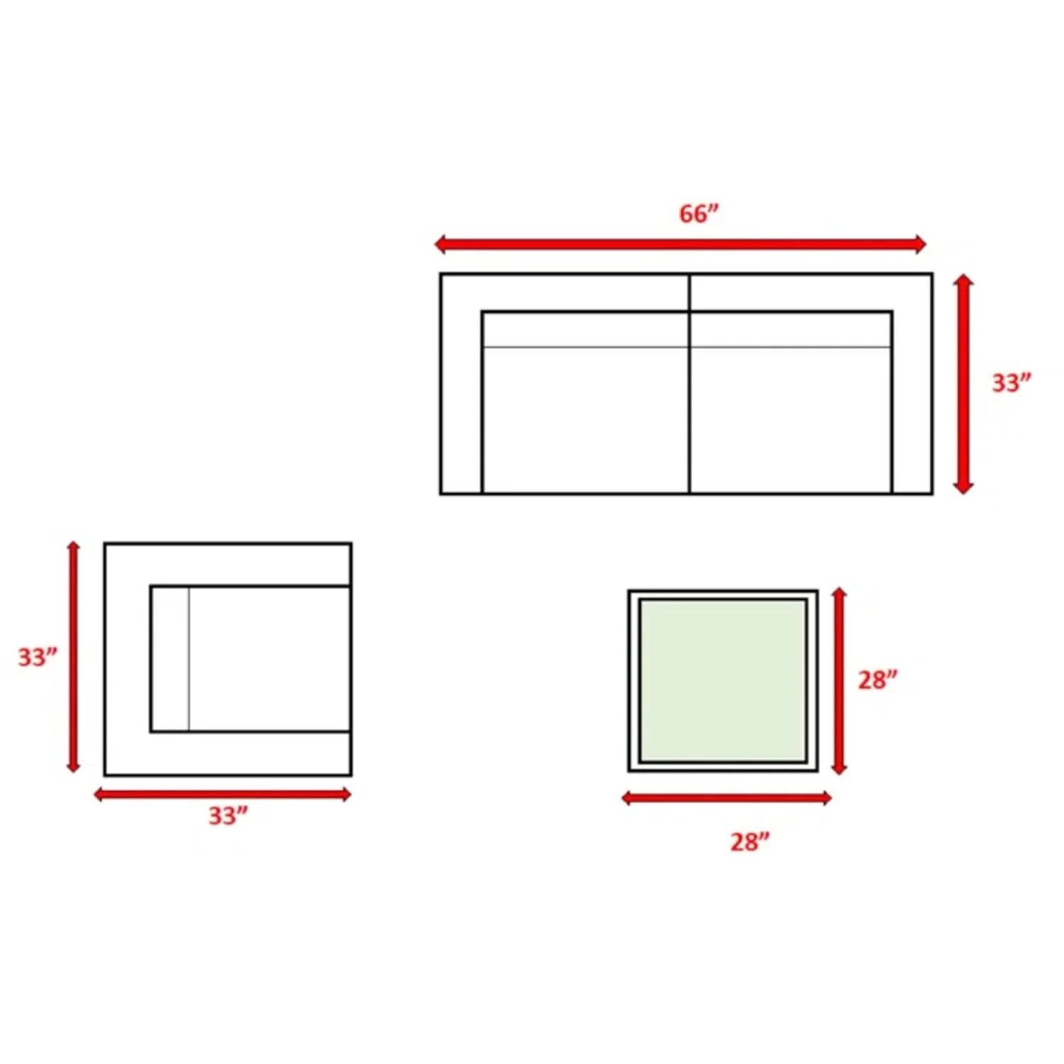 Modern Style Hdpe Wicker Seating Group With Cushions For 3 People In Brown Finish - Image 2