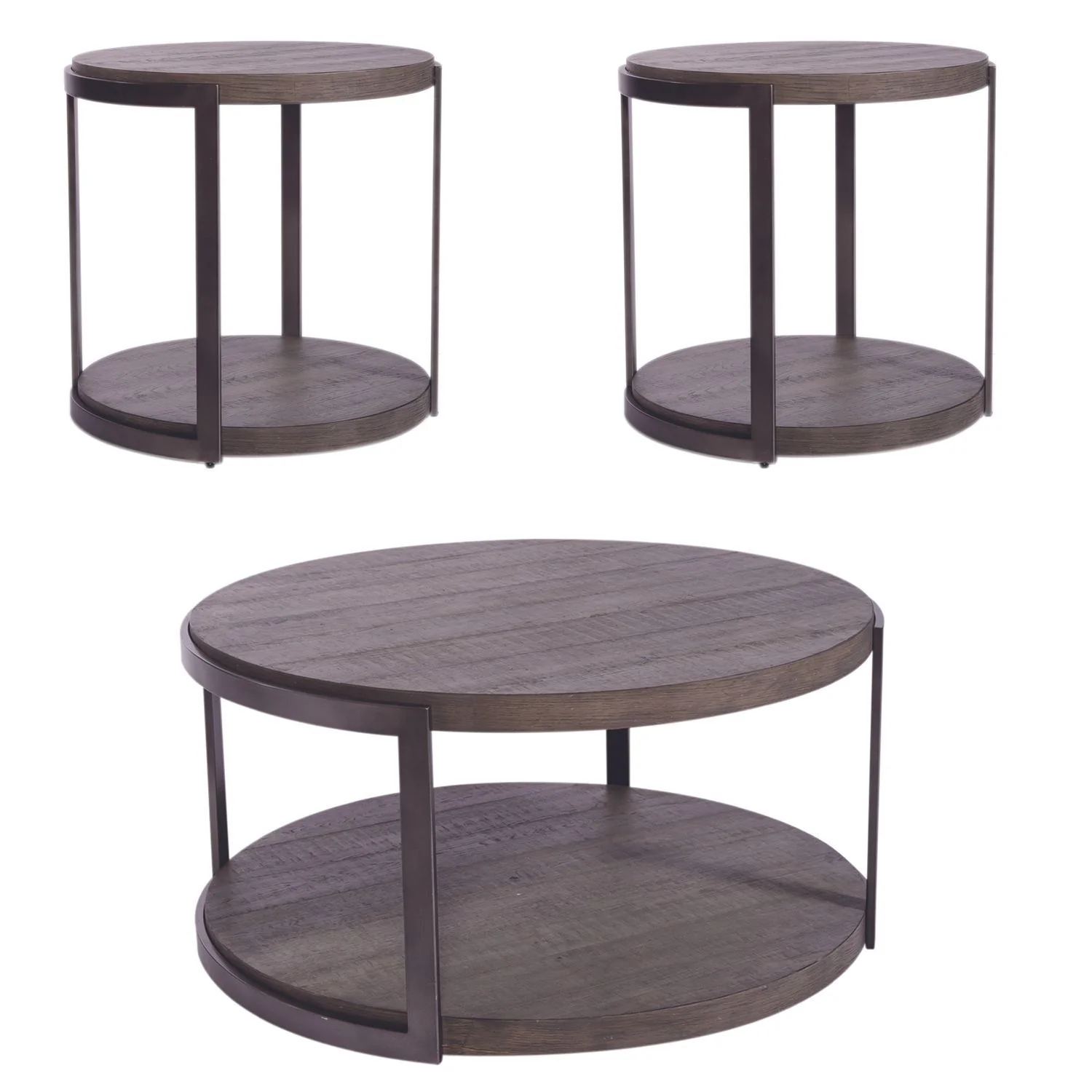 Modern View - 3 Piece Table Set - Gauntlet Gray - Image 2