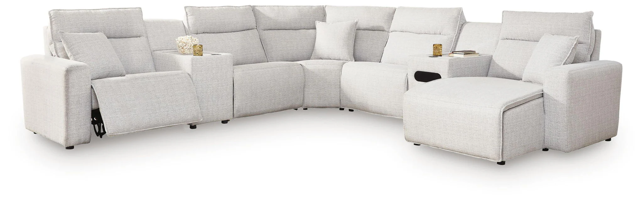 Modmax II - Reclining Sectional - Stone - Image 11