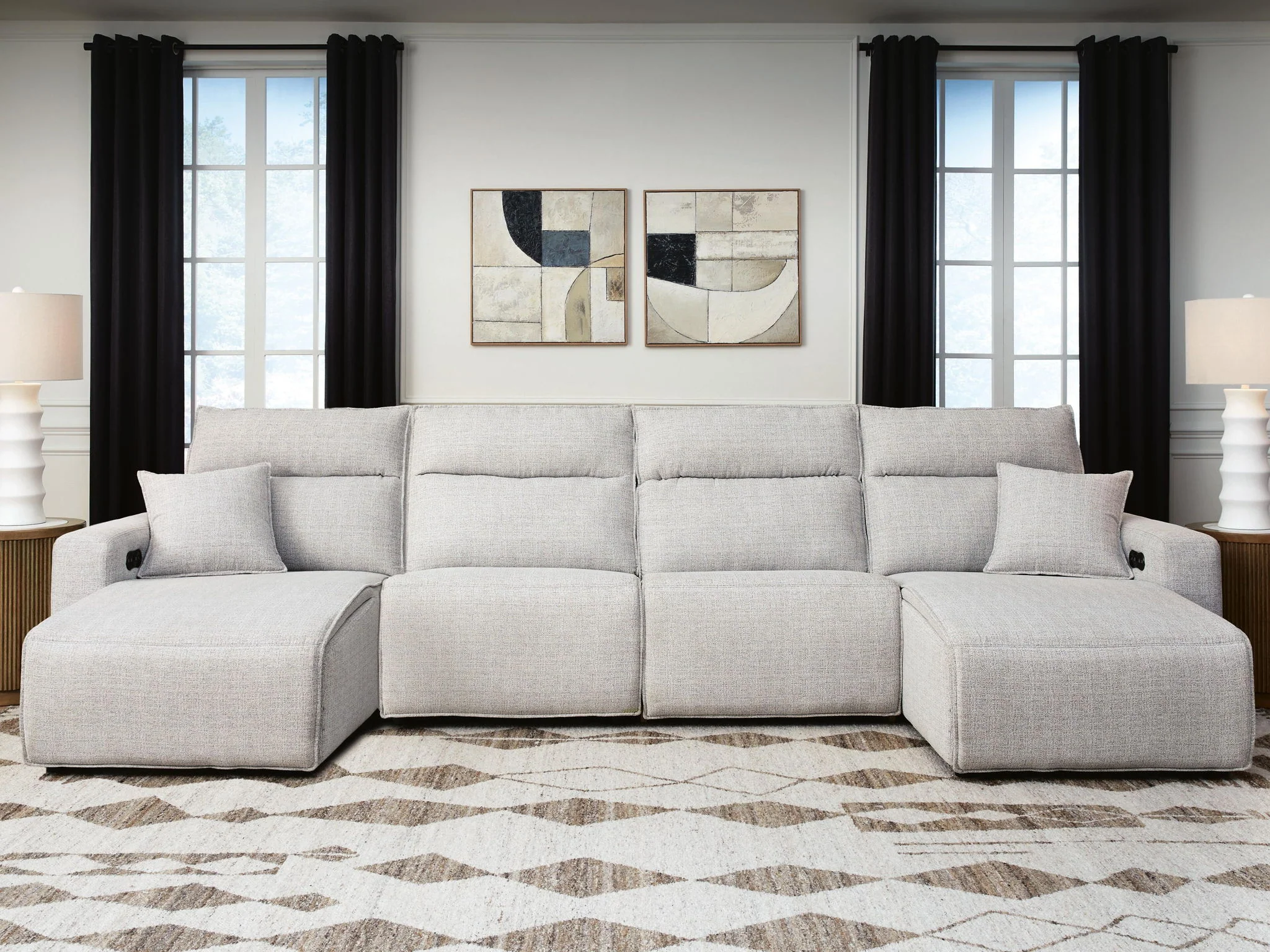 Modmax II - Reclining Sectional - Stone - Image 19