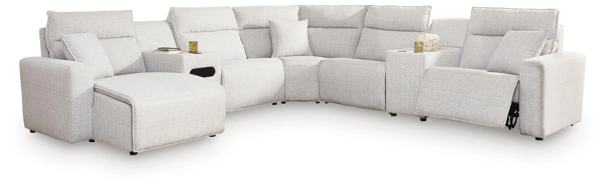 Modmax II - Reclining Sectional - Stone - Image 8