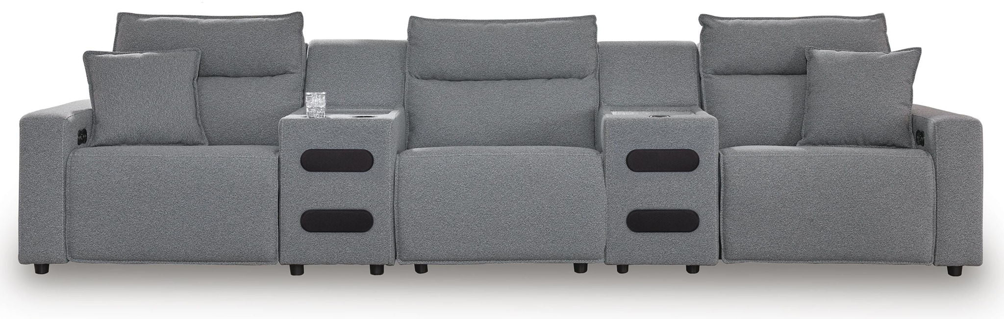 Modmax II - Reclining Sectional - Salt And Pepper - Image 15
