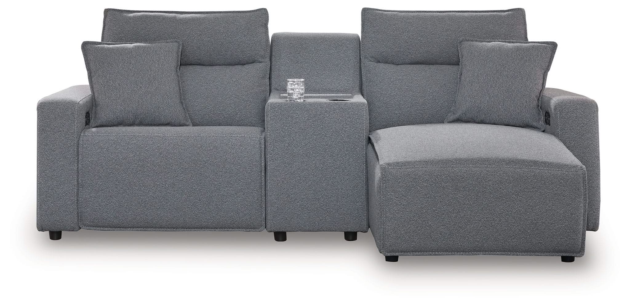 Modmax II - Reclining Sectional - Salt And Pepper - Image 27
