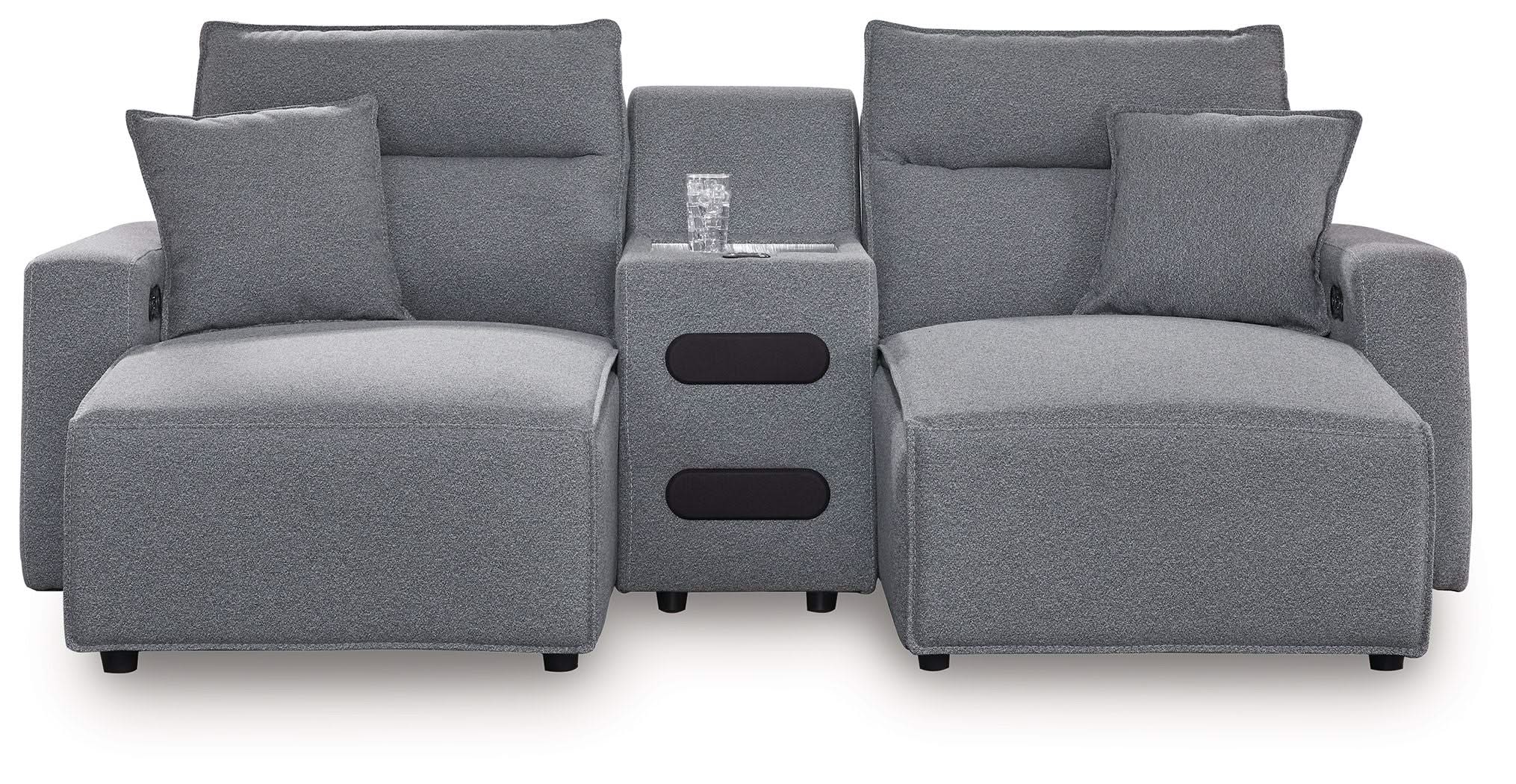 Modmax II - Reclining Sectional - Salt And Pepper - Image 29