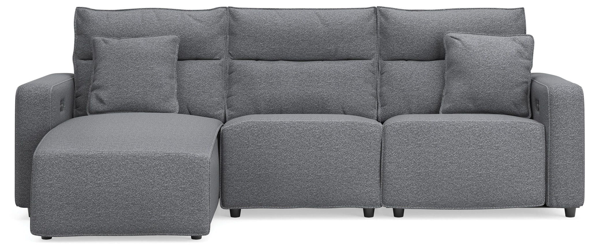 Modmax II - Reclining Sectional - Salt And Pepper - Image 30