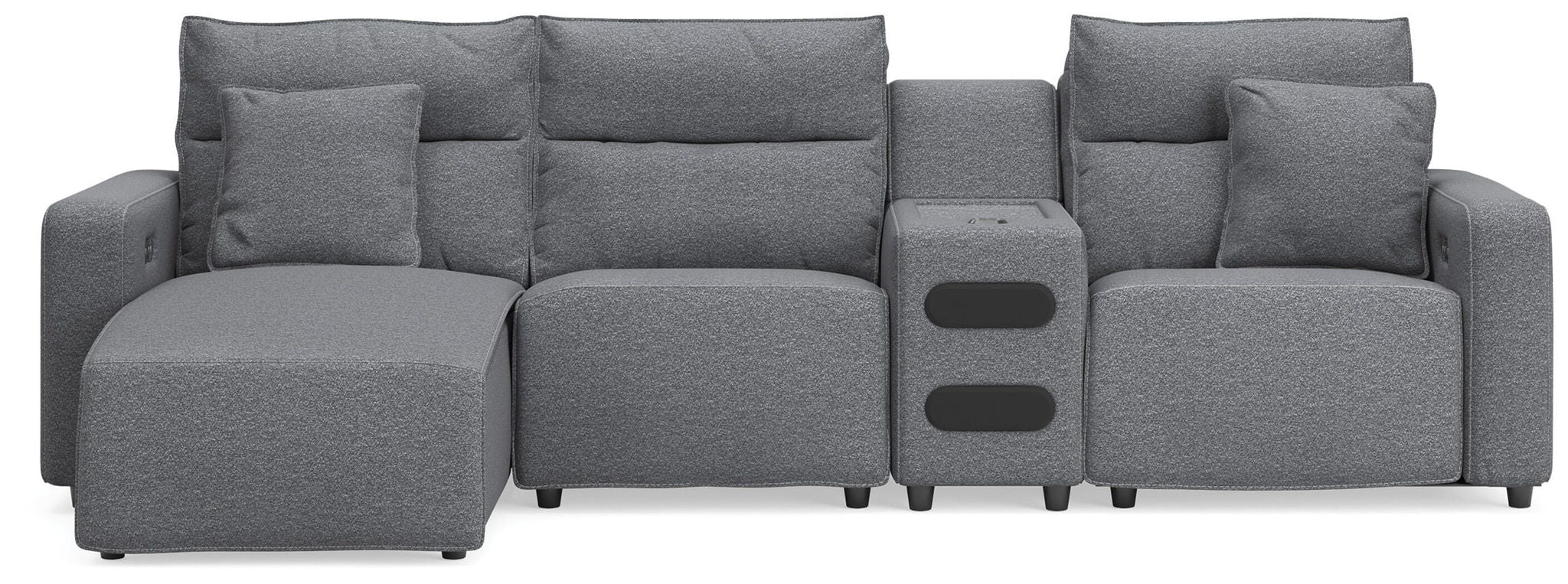 Modmax II - Reclining Sectional - Salt And Pepper - Image 32