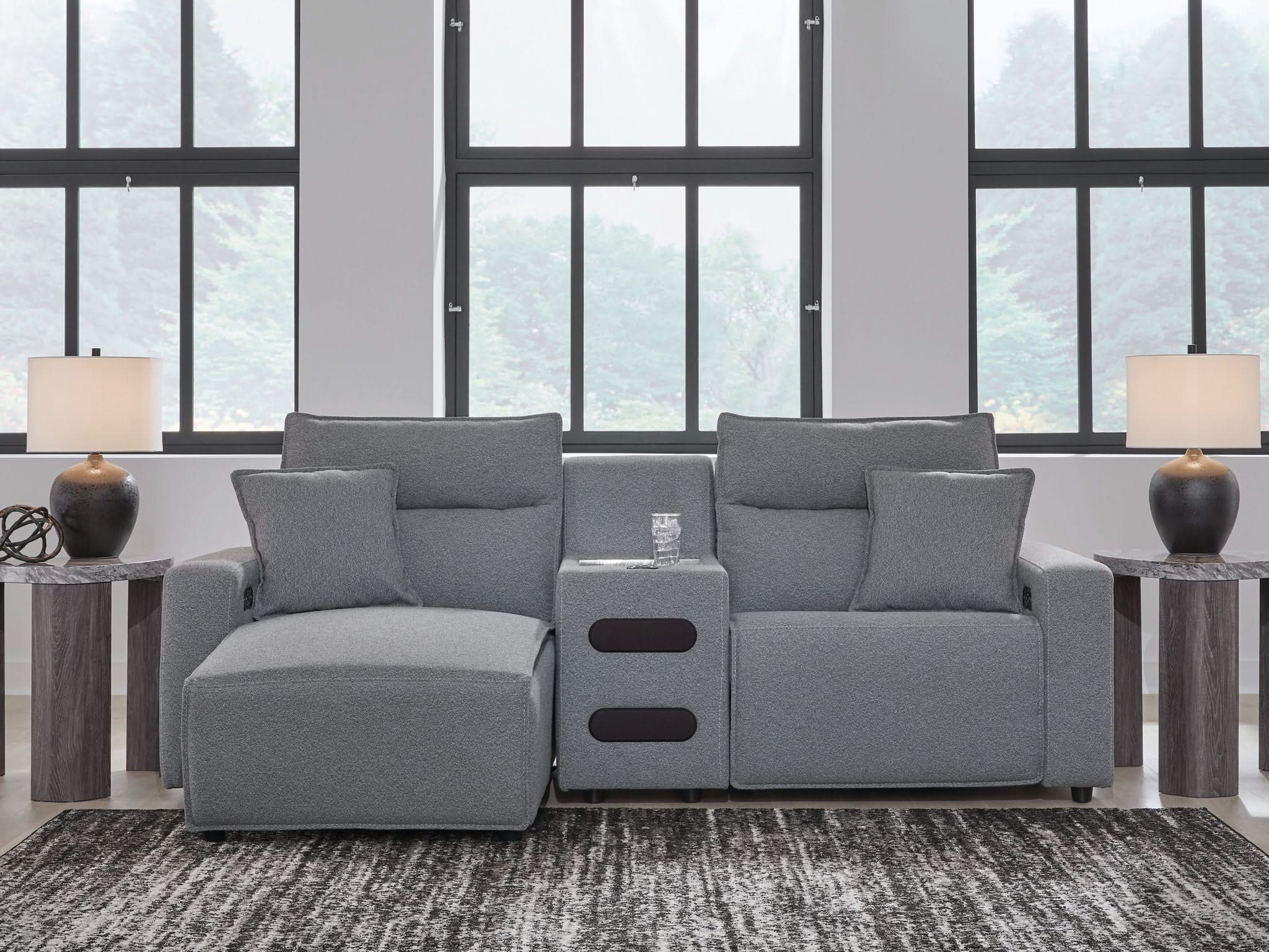 Modmax II - Reclining Sectional - Salt And Pepper - Image 51