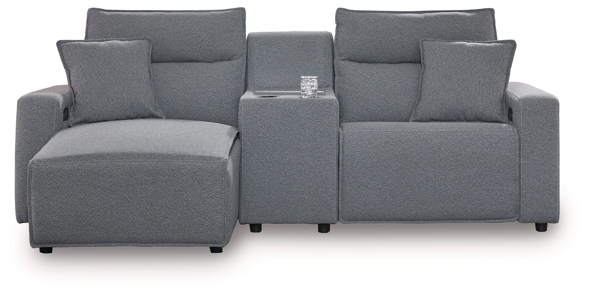Modmax II - Reclining Sectional - Salt And Pepper - Image 7