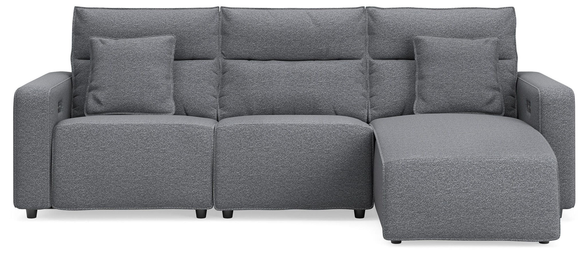 Modmax II - Reclining Sectional - Salt And Pepper - Image 9
