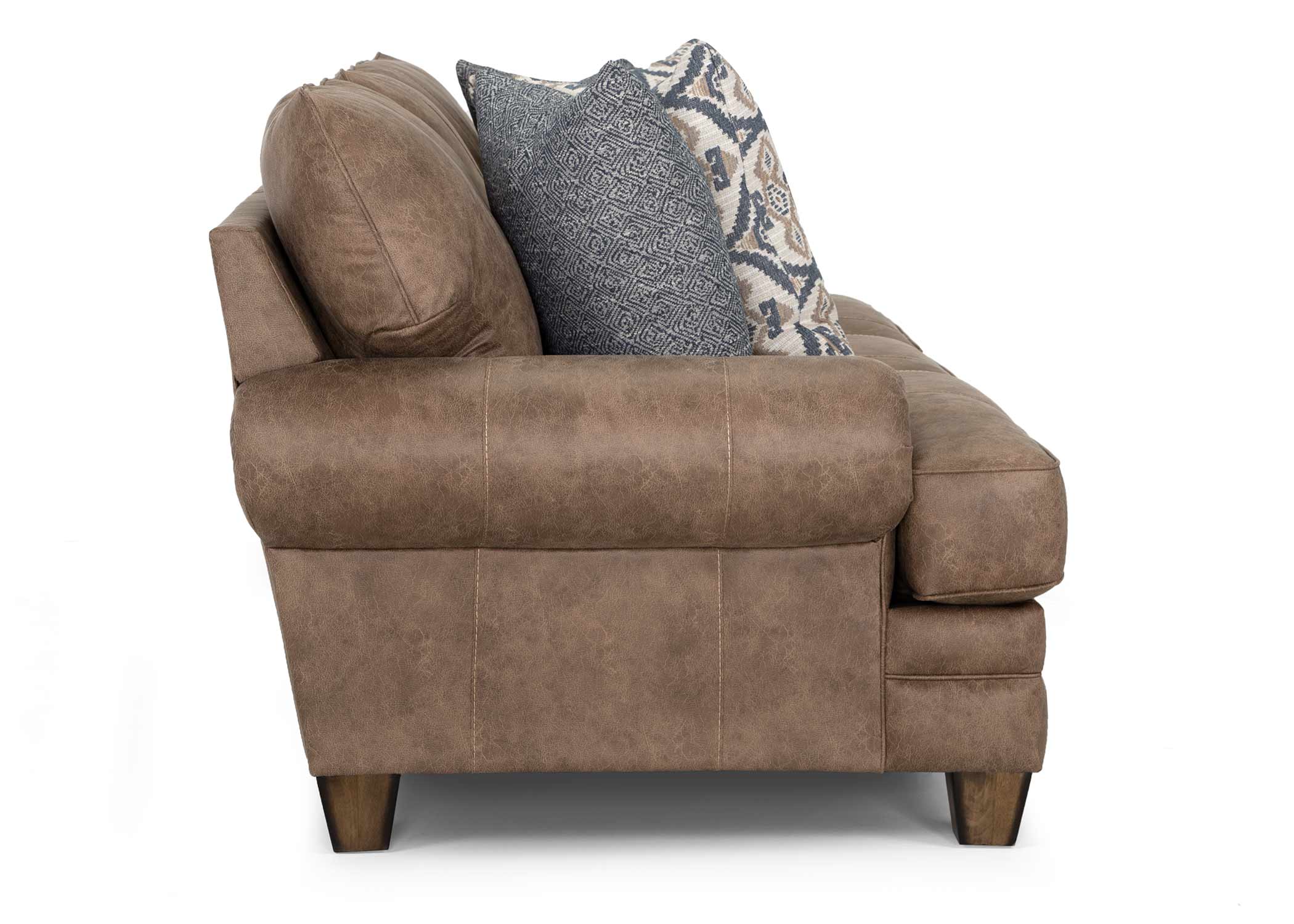 Kemp Hazelnut Sofa and Loveseat with Rolled Arms - Image 6
