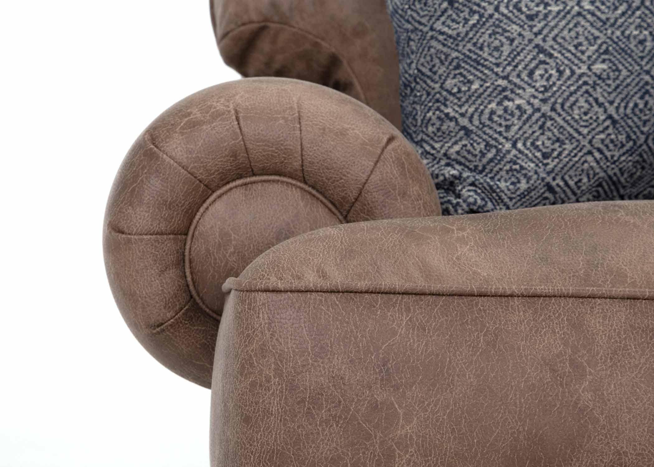 Kemp Hazelnut Sofa and Loveseat with Rolled Arms - Image 7