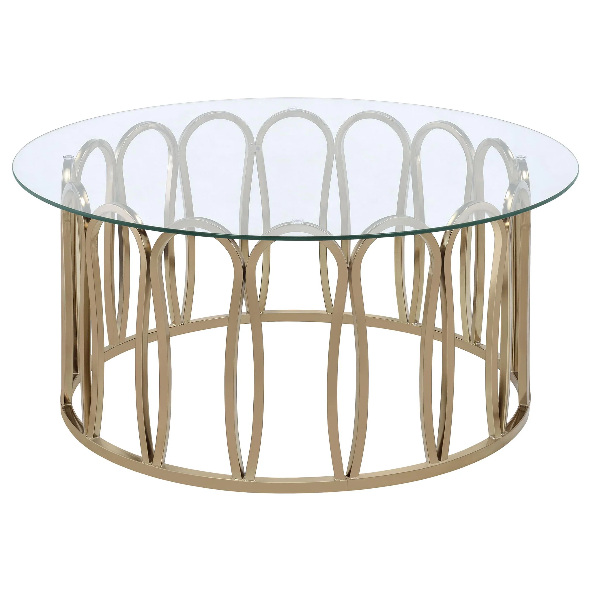 Monett 3-piece Coffee and End Table Set Chocolate Chrome - Image 4