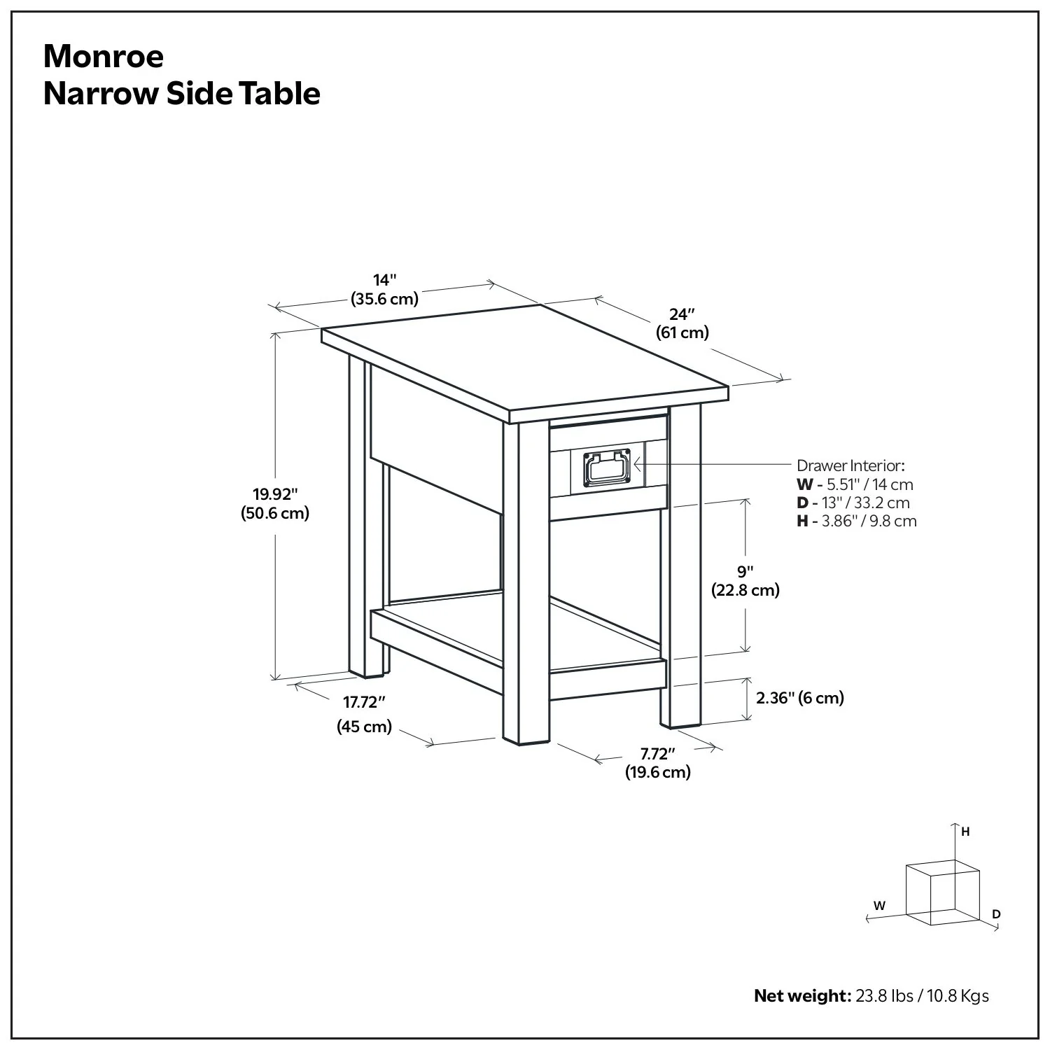 Monroe - Handcrafted Side Table - Image 13
