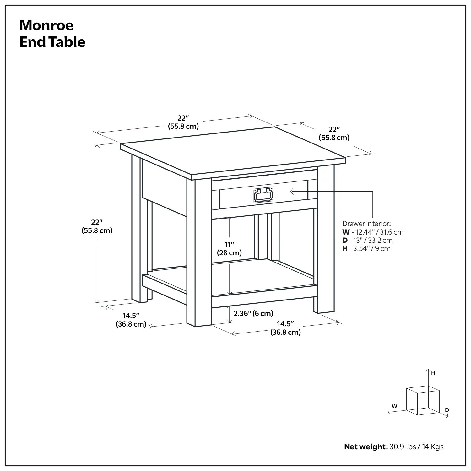 Monroe - Handcrafted Side Table - Image 27