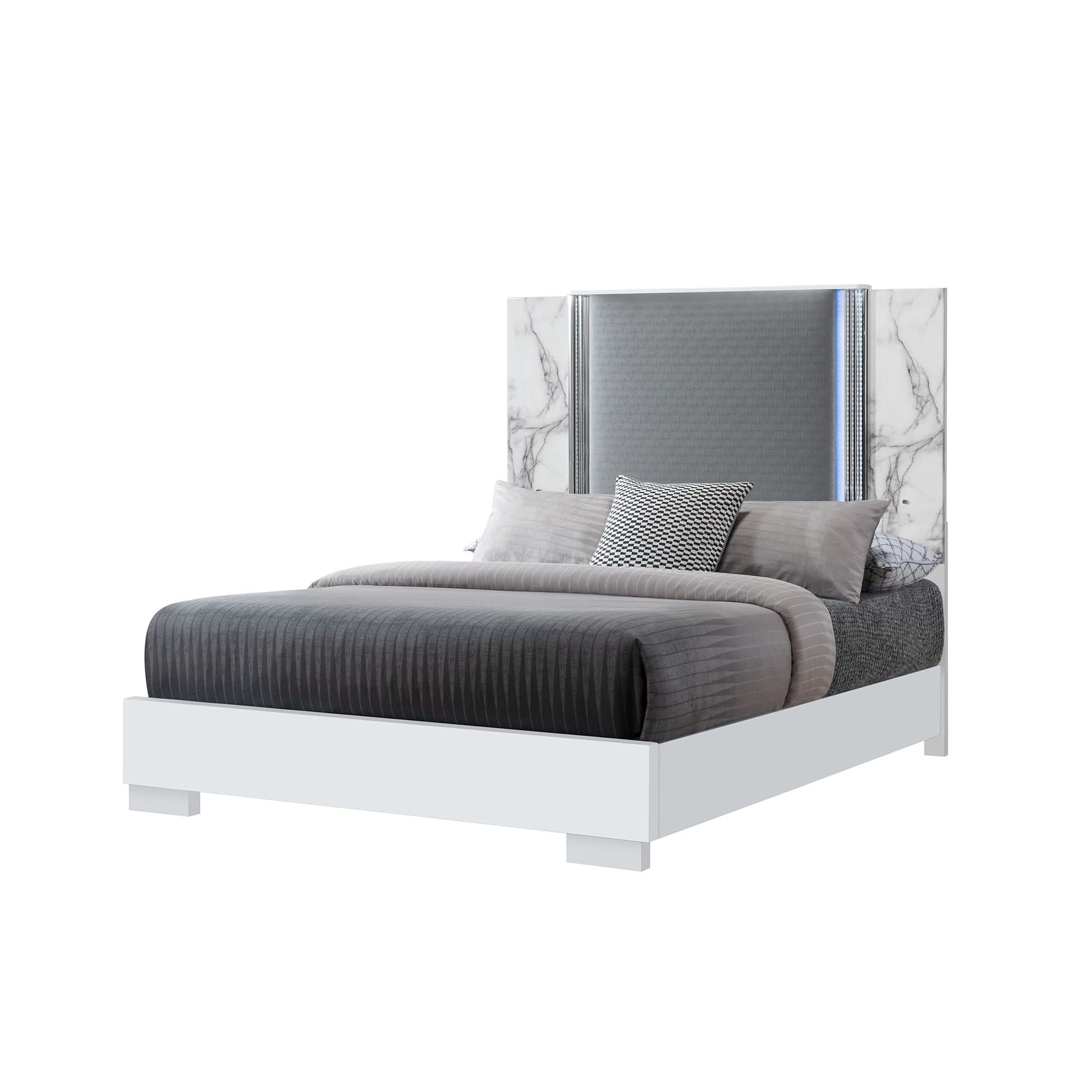 Moon - Modern Bed With LED Accent Lighting - Image 2