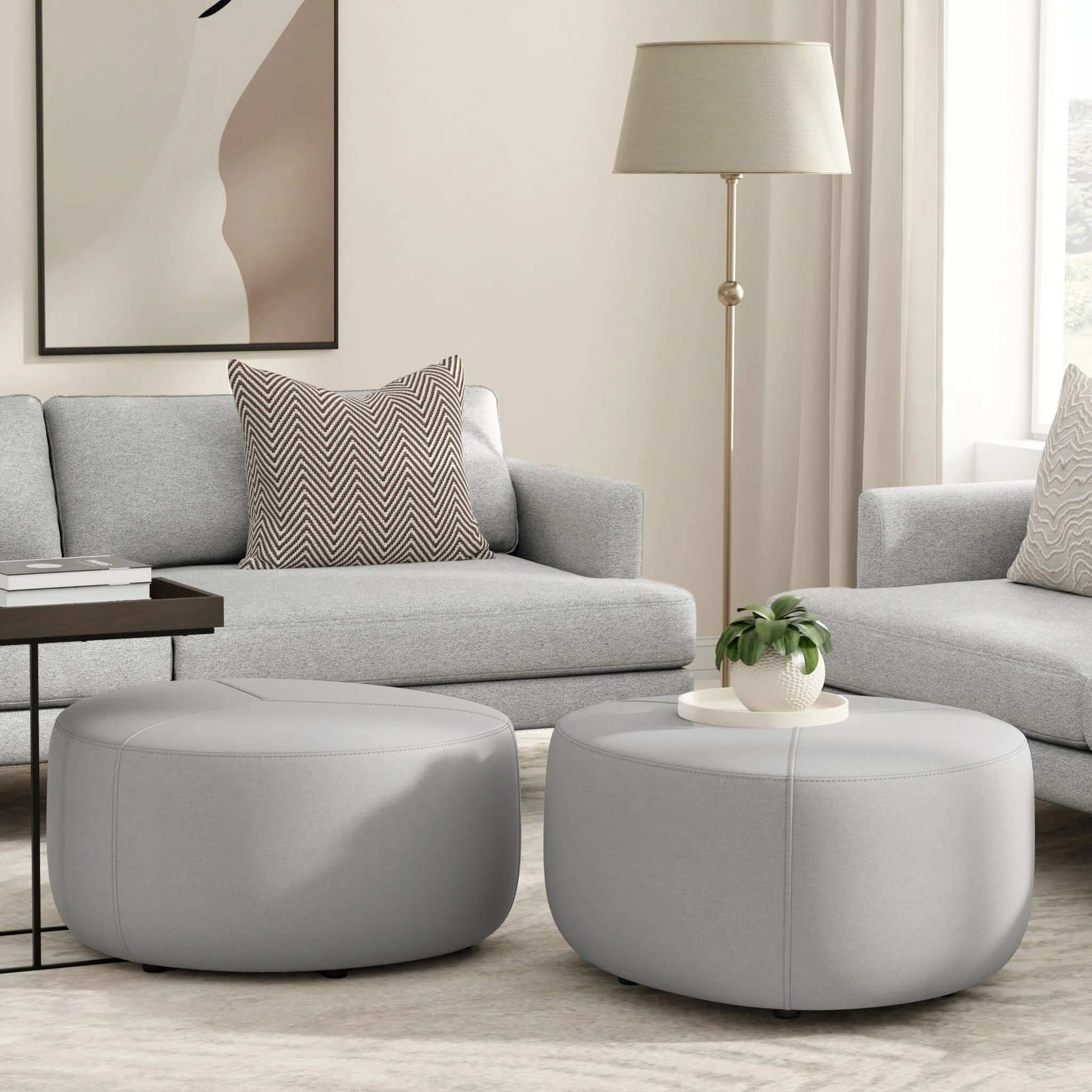 Moore - Upholstered Large Ottoman - Image 4