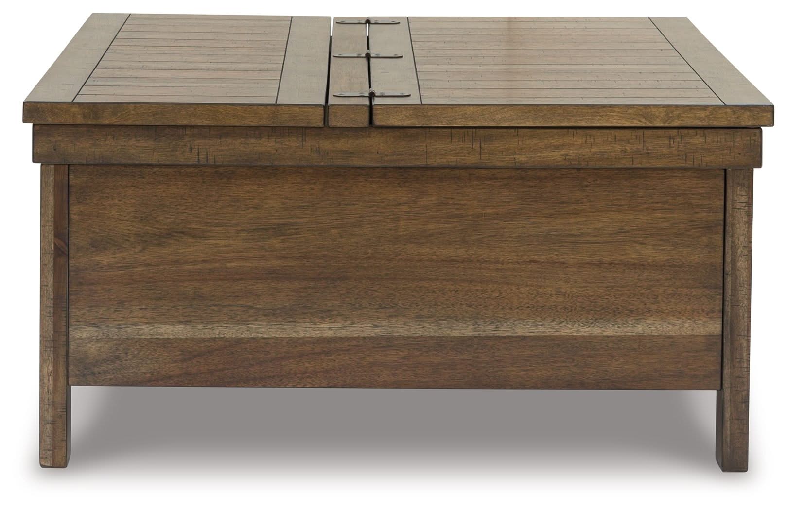Moriville - Lift Top Cocktail Table - Grayish Brown - Image 4