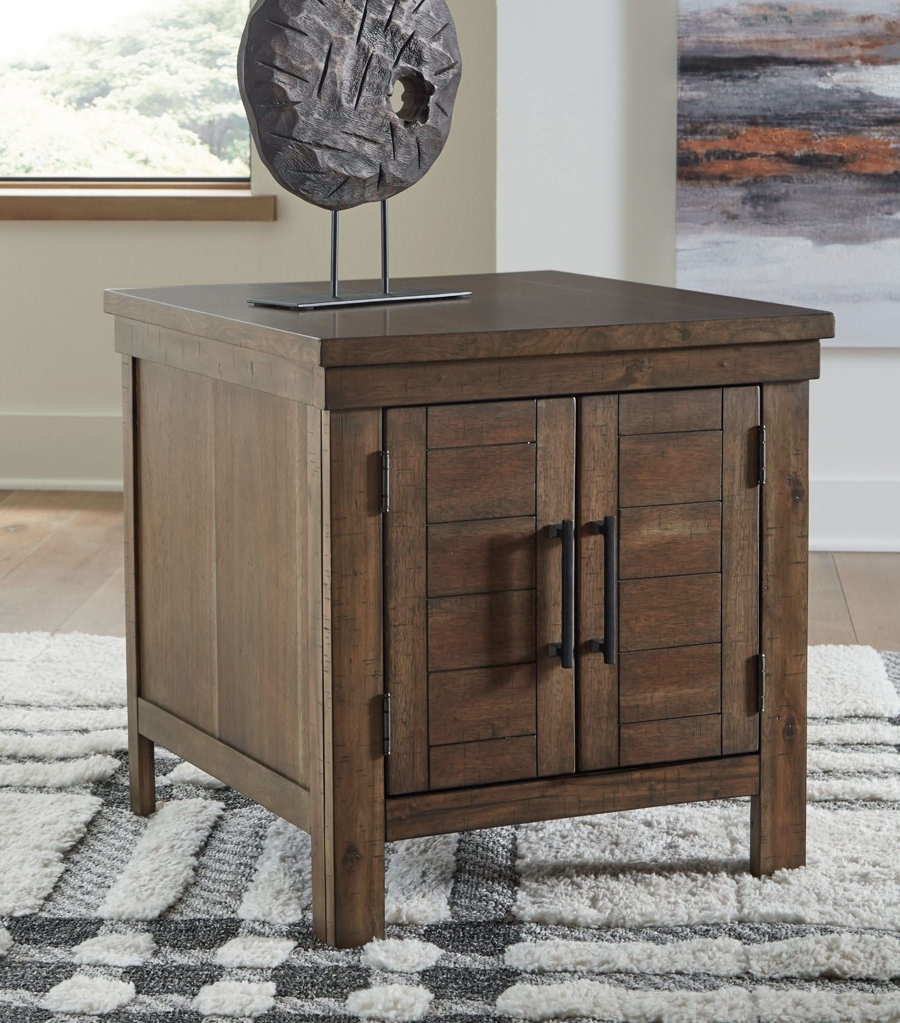 Moriville - Rectangular End Table - Grayish Brown - Image 2